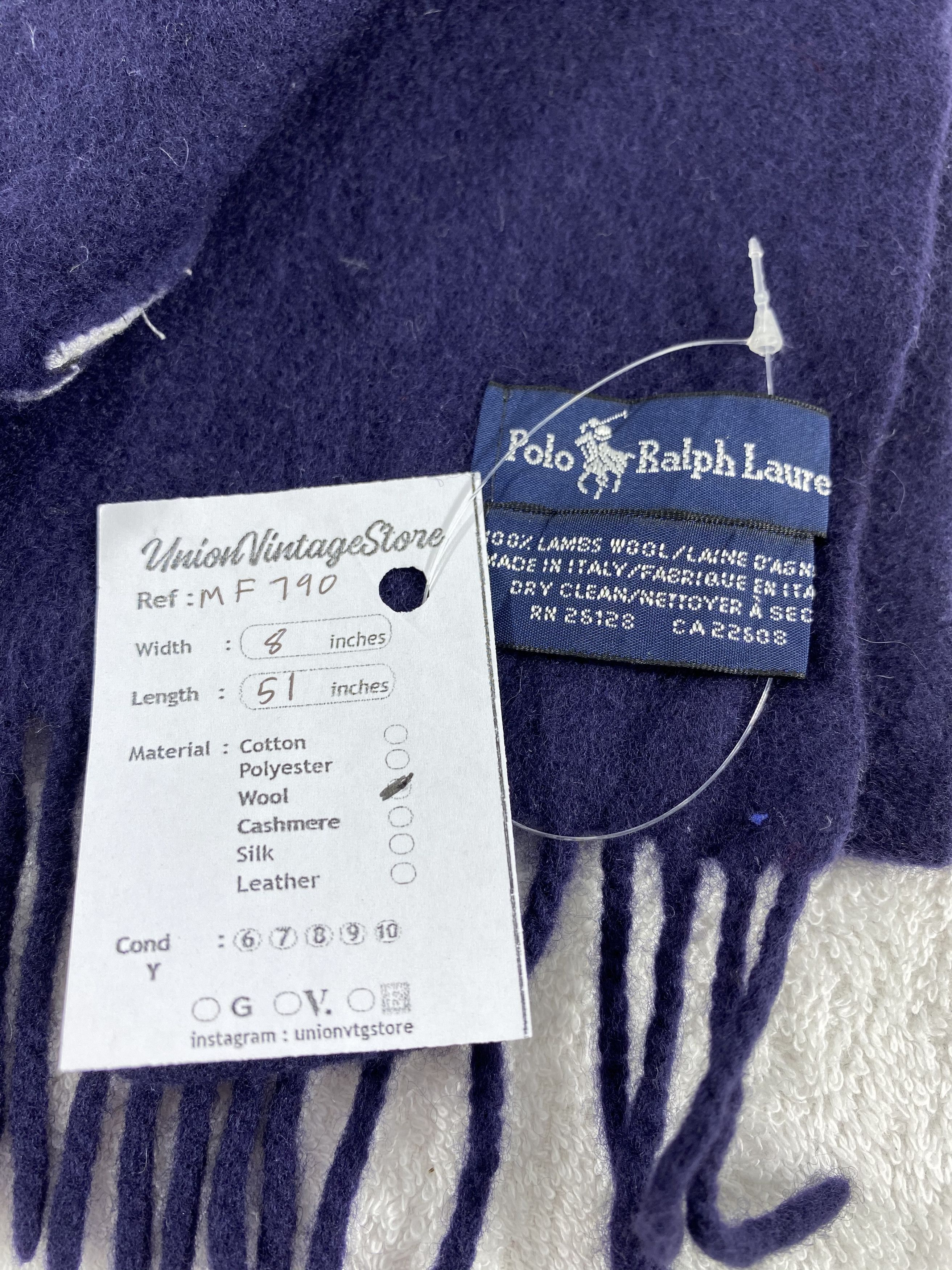 Polo Ralph Lauren Vintage Polo Ralph Lauren Scarf/Muffler/Neckwear MF790 Size ONE SIZE - 4 Thumbnail