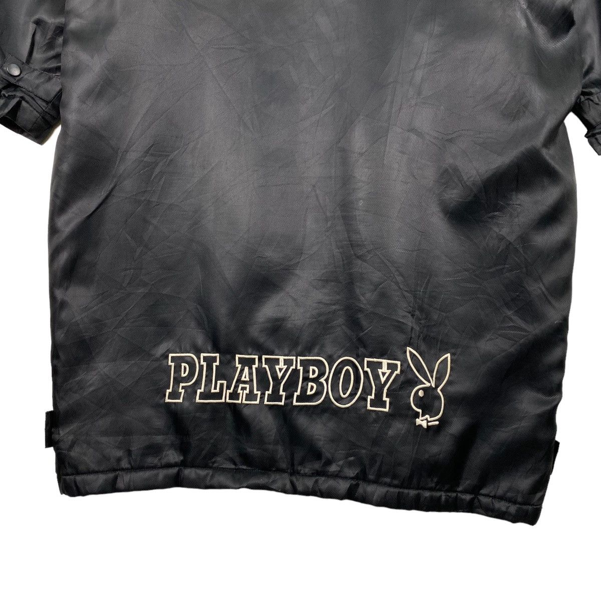 Japanese Brand × Playboy Playboy Long Coach Jacket Hoodies Size XL Size US XL / EU 56 / 4 - 14 Thumbnail