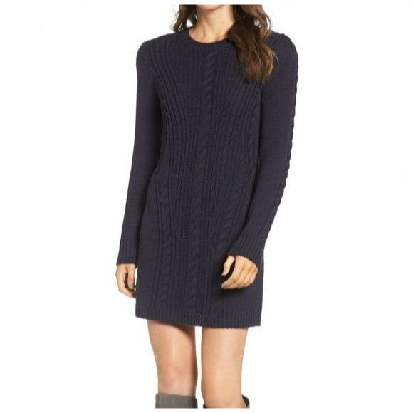 Treasure & Bond Treasure & Bond X Something Navy Sweater Dress Size M / US 6-8 / IT 42-44 - 2 Thumbnail