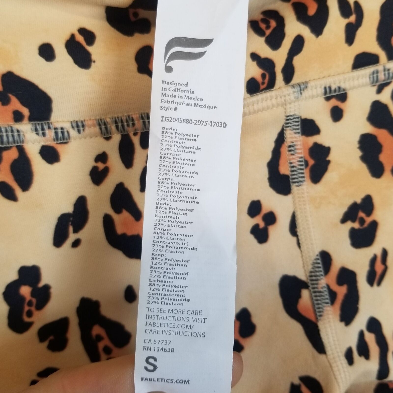 Fabletics Fabletics On-The-Go Powerhold High Waist Leggings Leopard Size 25" / US 0 / IT 36 - 9 Thumbnail