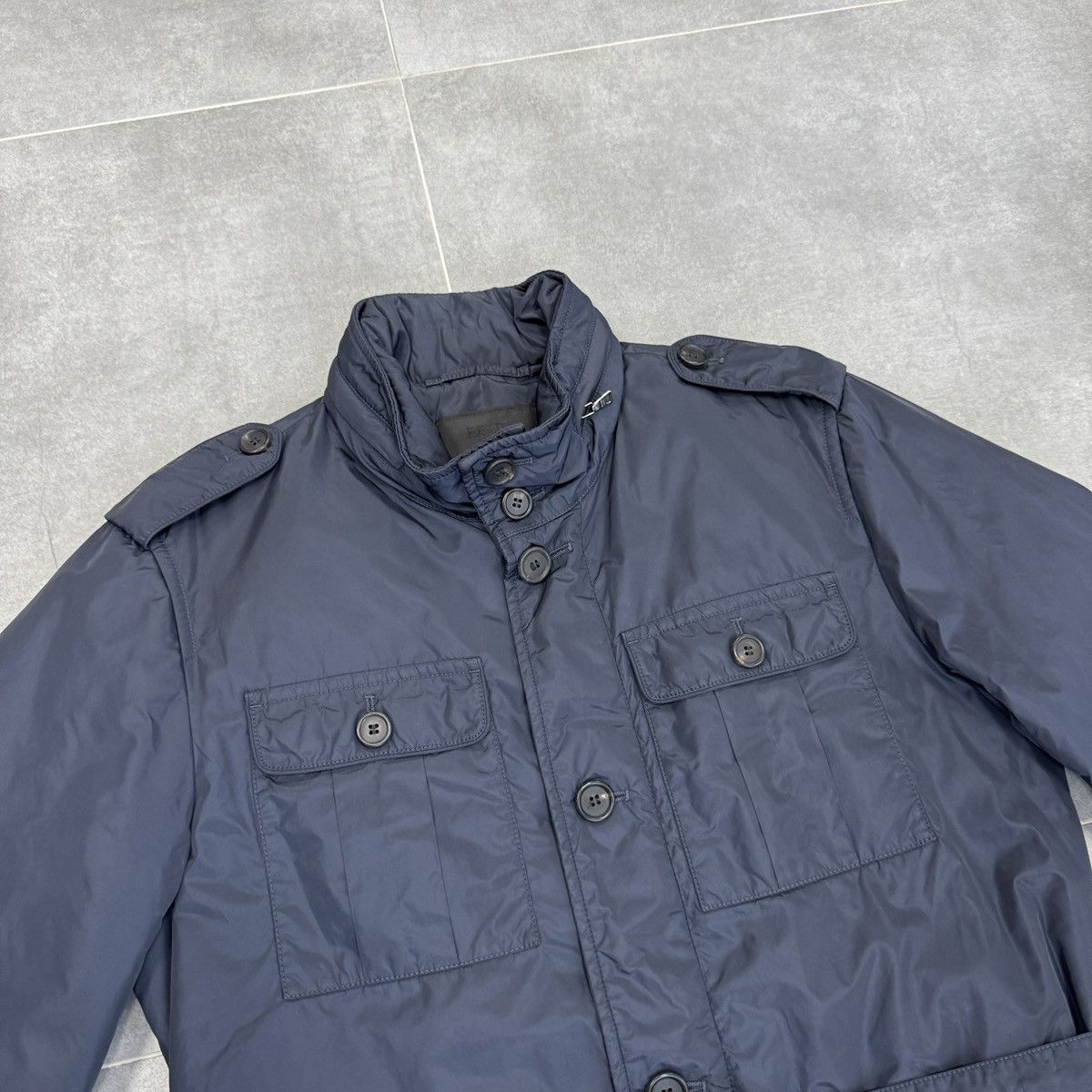 Prada Rare Prada Milano Nylon Navy Blue Jacket Size 50 Size US M / EU 48-50 / 2 - 7 Thumbnail