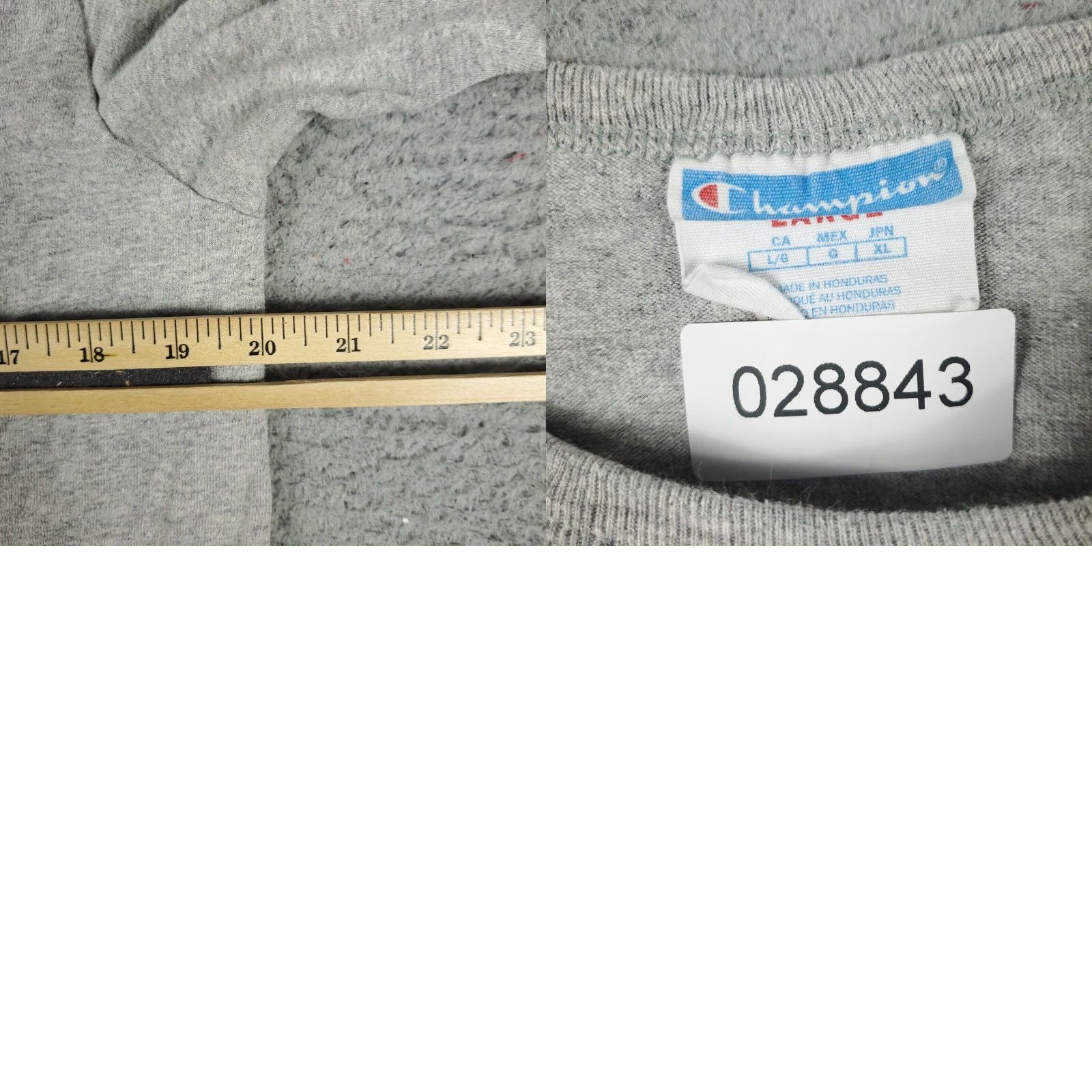 Champion Champion Pullover Sweater Mens Large Gray Long Sleeve Crew Neck Casual Cotton Blend Size US L / EU 52-54 / 3 - 8 Thumbnail