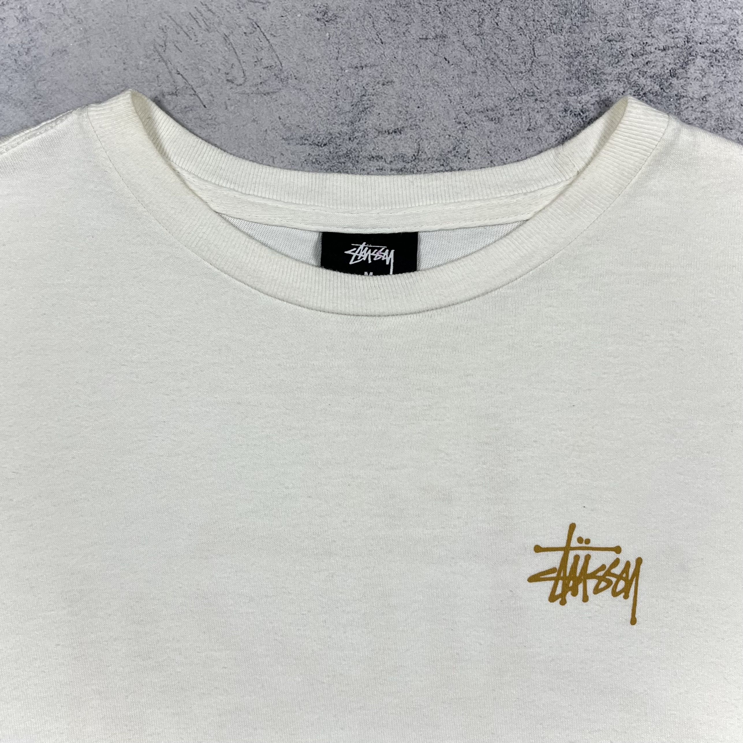 Stussy Vintage Stussy Graffiti Gold Y2K Big Logo T Shirt 00’s Size US S / EU 44-46 / 1 - 13 Thumbnail