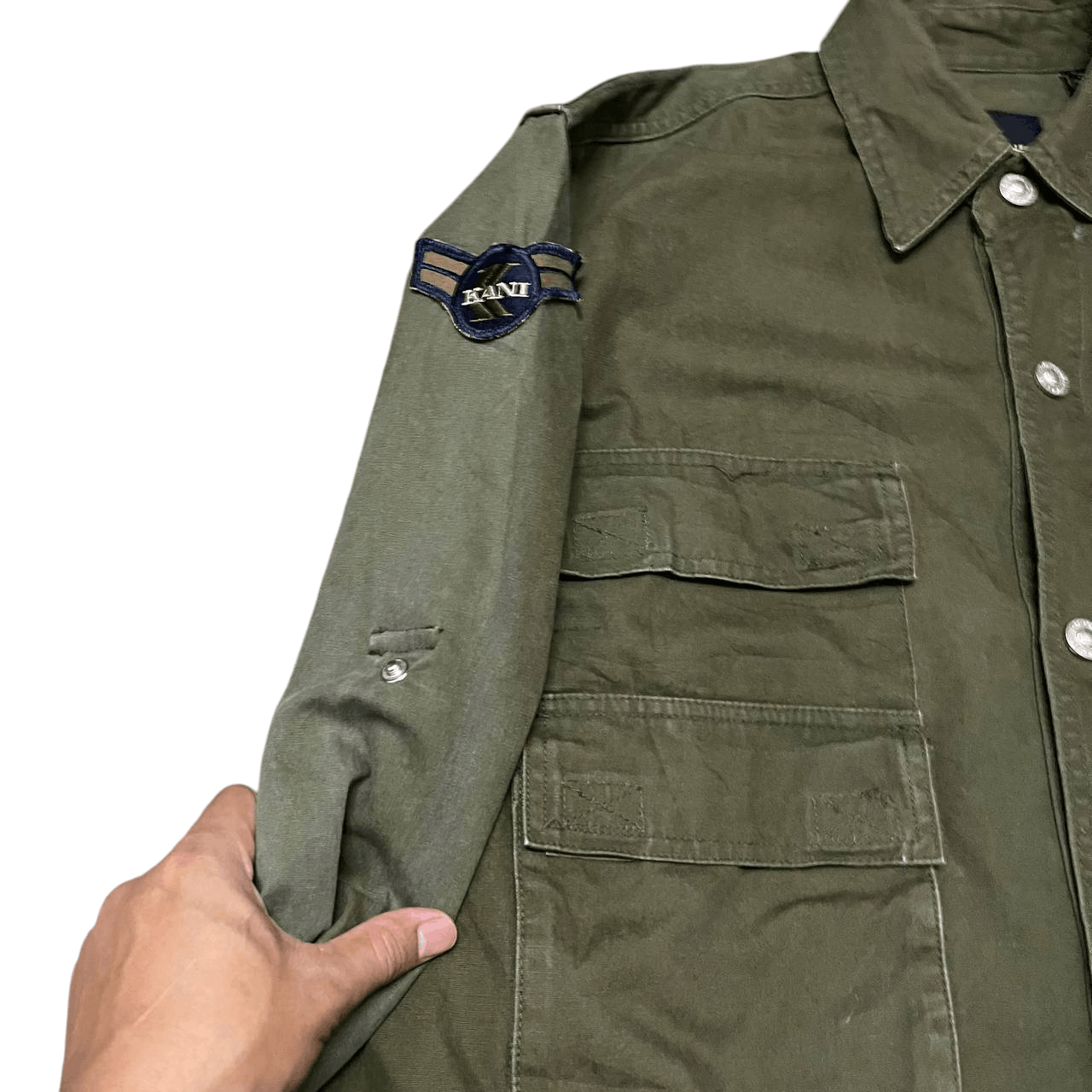 Karl Kani Vintage Karl Kani Jeans Army Jacket Size US L / EU 52-54 / 3 - 5 Thumbnail