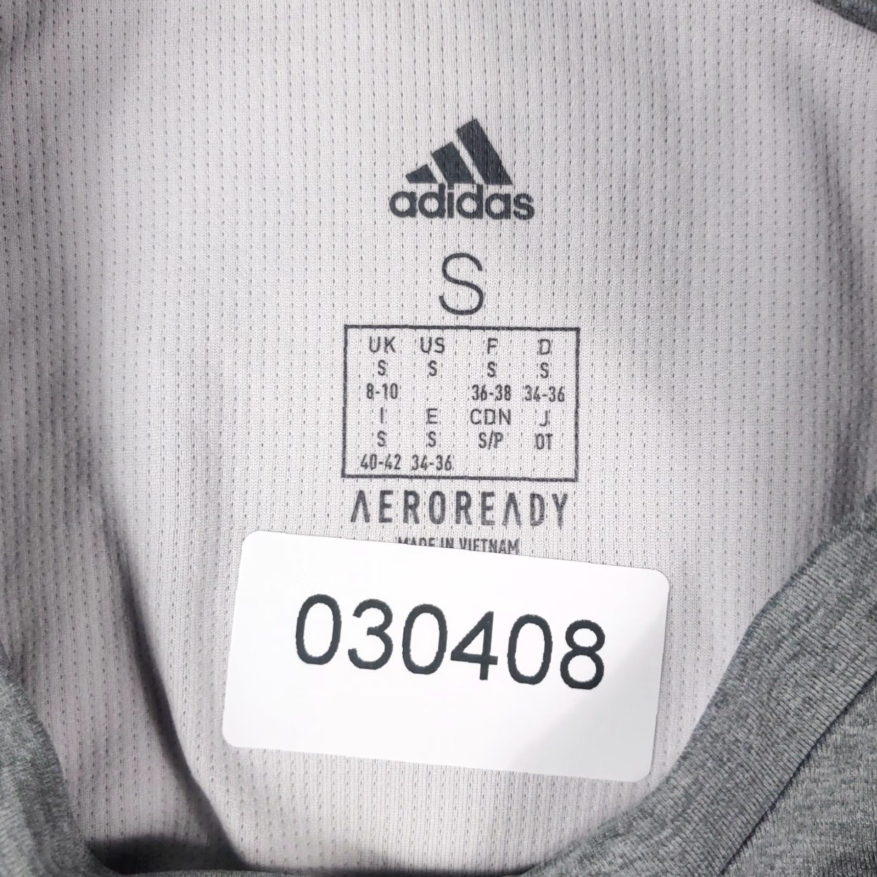 Adidas Adidas Shirt Adult Size Small Gray Logo Gym Active Work Out Short Sleeve Size US S / EU 44-46 / 1 - 6 Thumbnail