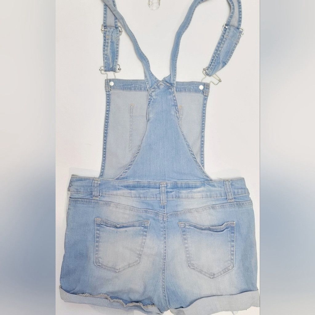 Other Wax Jean Classic Blue Denim Overall Shorts Size Medium Size 27" / US 4 / IT 40 - 4 Thumbnail