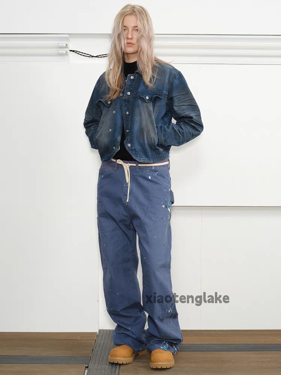 Designer × Japanese Brand × Vintage Utility work cargo carpenter paint loose baggy hiphop pants Size US 32 / EU 48 - 3 Thumbnail