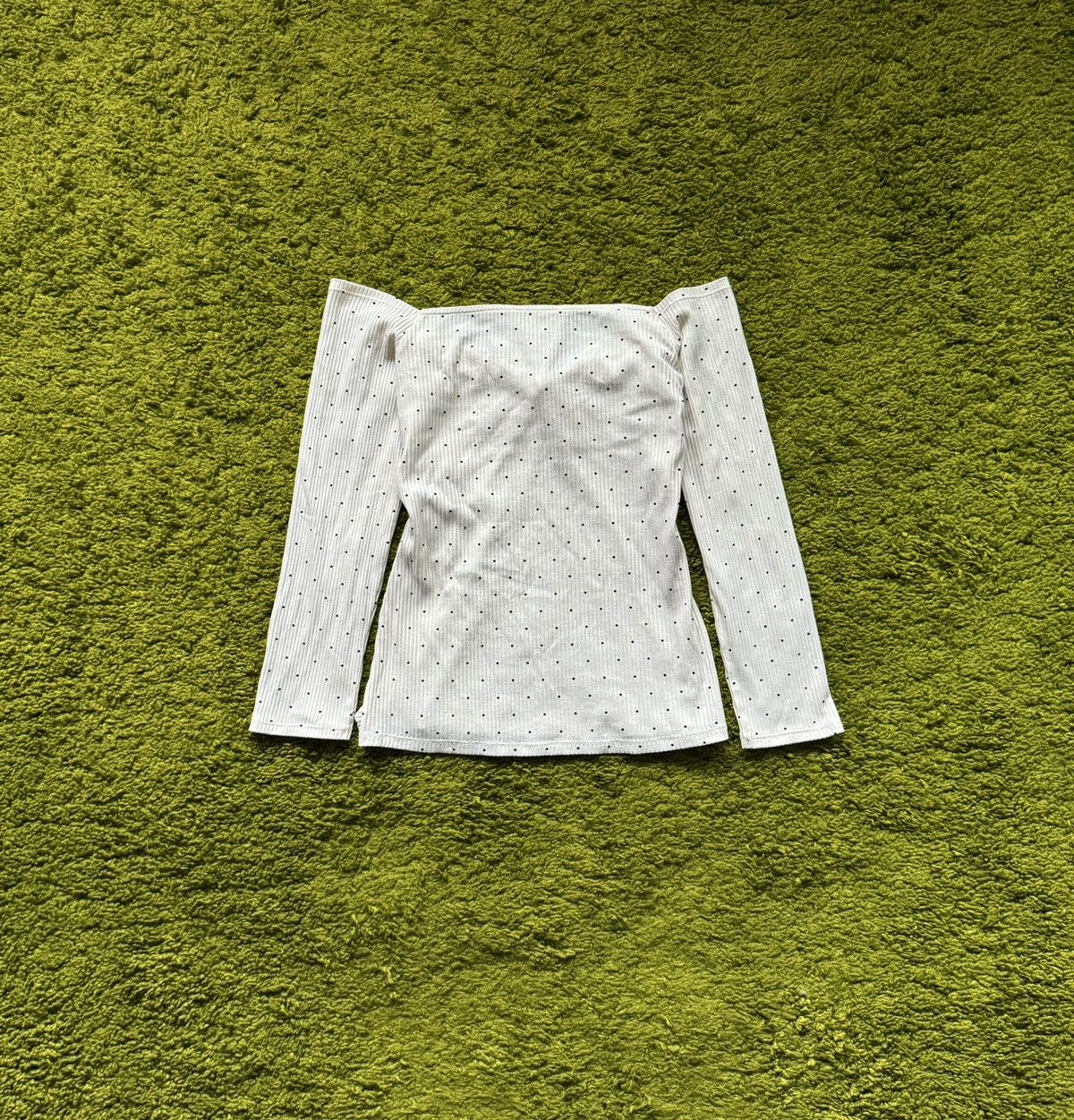 Designer × Sezane Sezane Paris oldmoney style ribbed longsleeve blouse Size M / US 6-8 / IT 42-44 - 2 Thumbnail