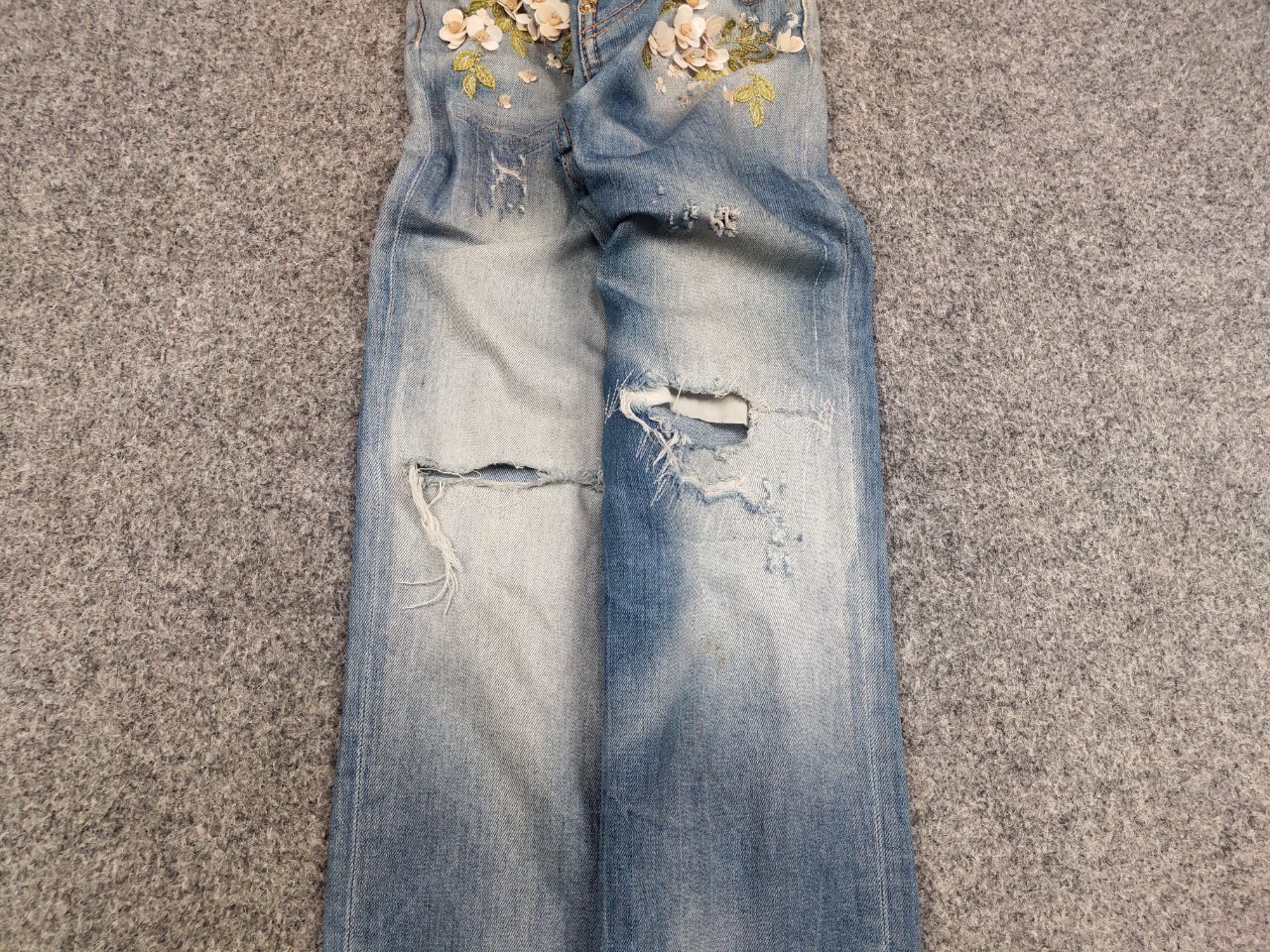 Dsquared2 Vintage Dsquared2 distressed embroidered Straight W Jeans Size 36" / US 14 / IT 50 - 5 Thumbnail