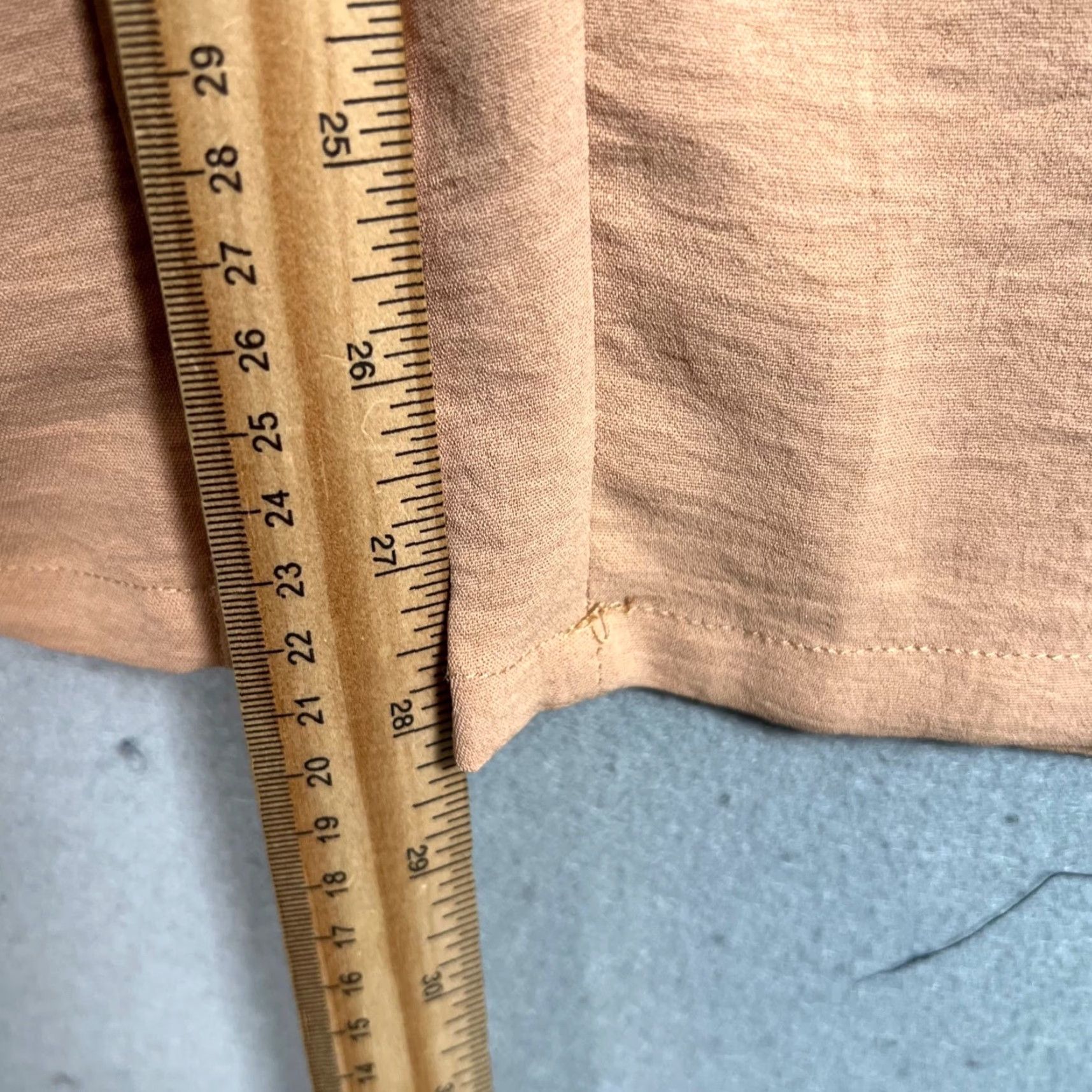 Vintage Iwollence Womens Small High-Waisted Tan Wide-Leg Pants With Tie Waist & Pockets Size 28" / US 6 / IT 42 - 7 Thumbnail