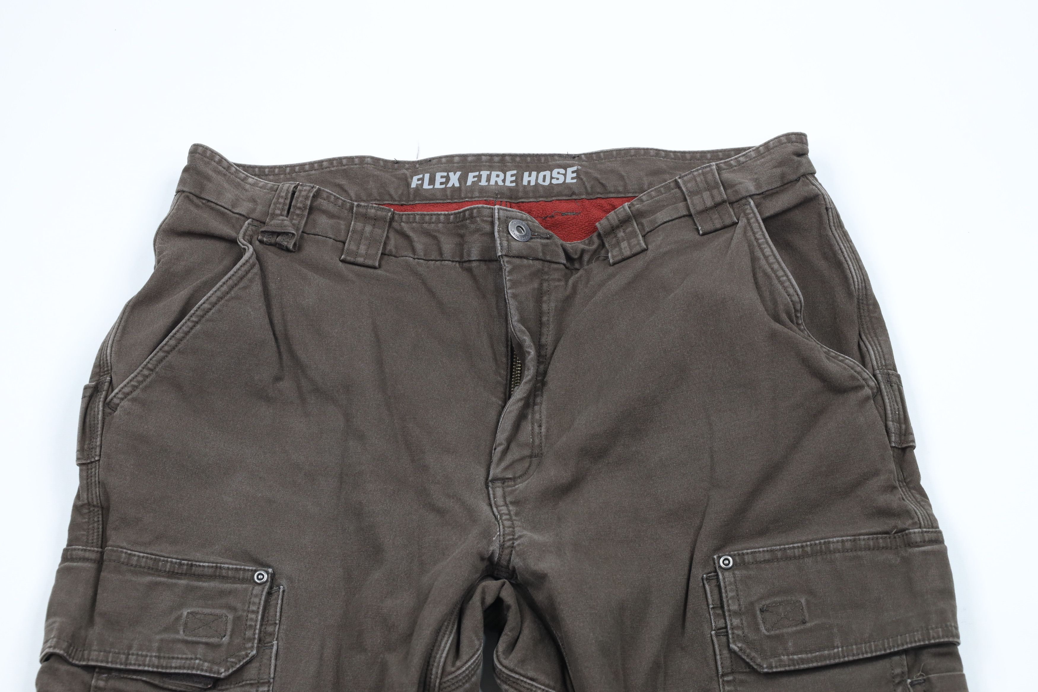Duluth Trading Company × Vintage Duluth Trading Co Lined Flex Fire Hose Cargo Pants Brown Size US 38 / EU 54 - 3 Thumbnail