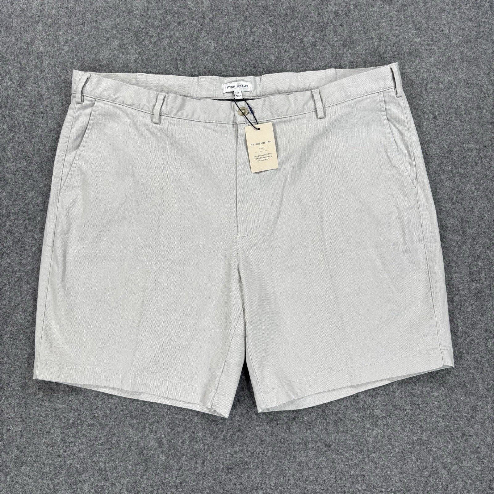 Peter Millar Peter Millar Crown Chino Shorts Men's 42 Grey ME0B05 NWT Size US 42 / EU 58 - 1 Thumbnail