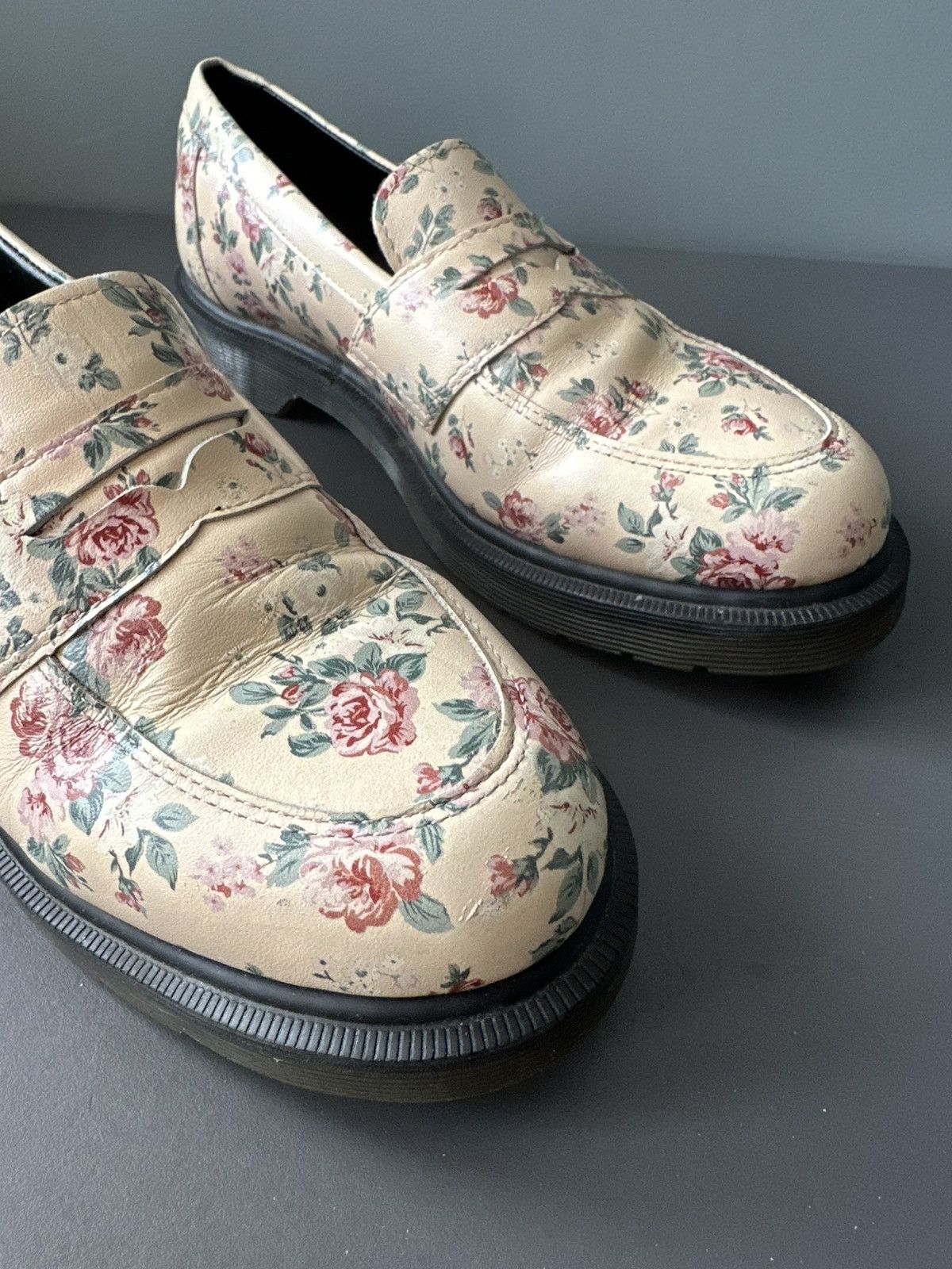 Dr. Martens Dr. Martens ADDY Floral Leather Loafers Size 39 Size US 9 / IT 39 - 2 Thumbnail