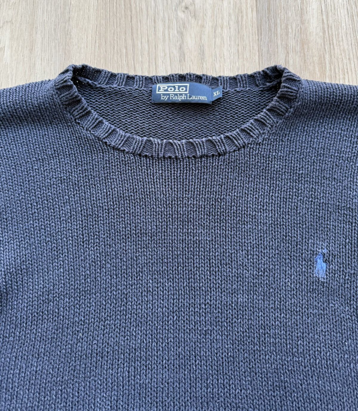 Polo Ralph Lauren Vintage Polo Ralph Lauren Navy Blue Knit Sweater Size US XL / EU 56 / 4 - 3 Thumbnail