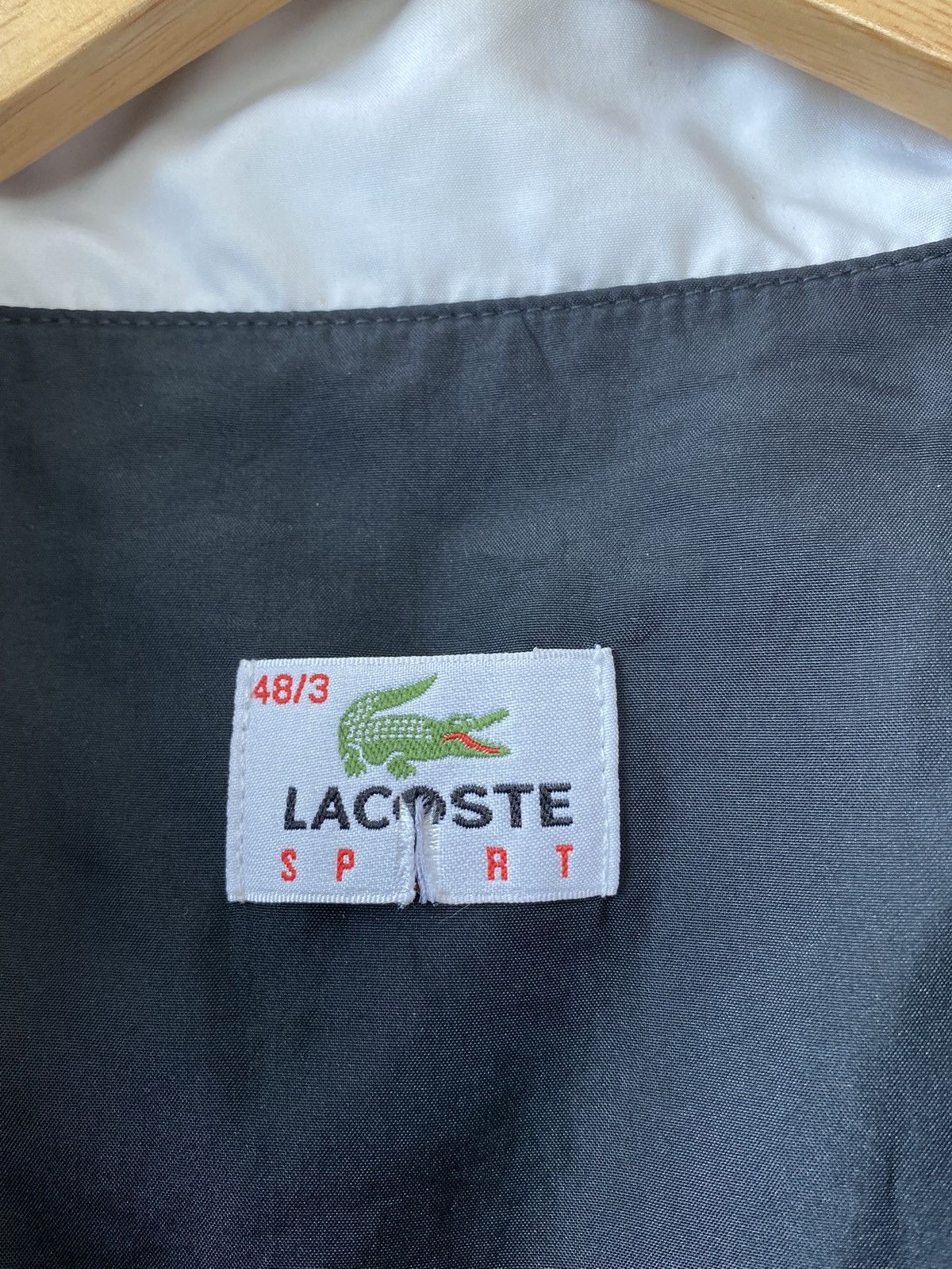 Lacoste Vintage Black Lacoste Windbreaker Jacket Size US M / EU 48-50 / 2 - 9 Thumbnail