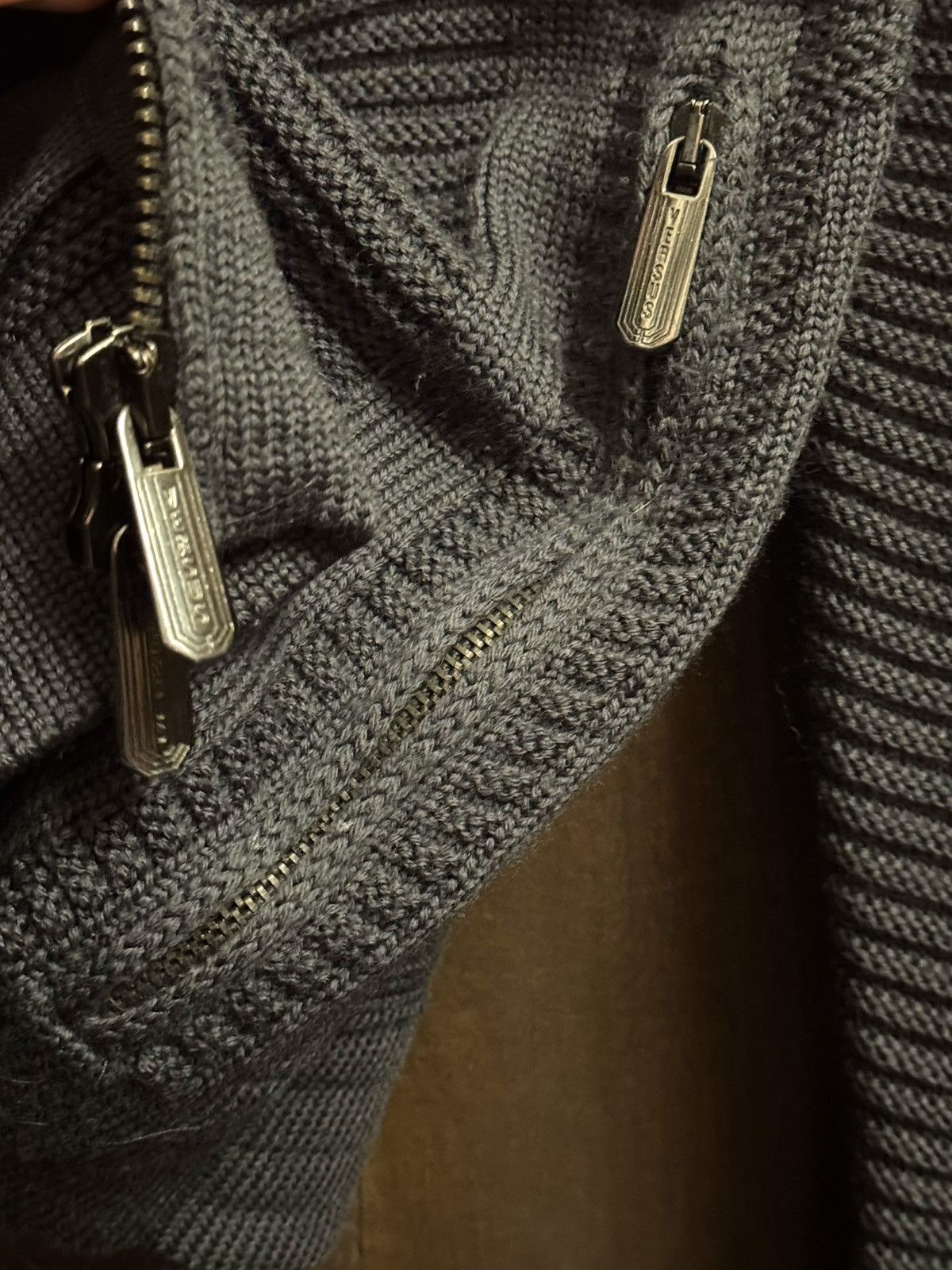Versace versus versace vintage grey merinos wool sweater L Size US L / EU 52-54 / 3 - 7 Thumbnail