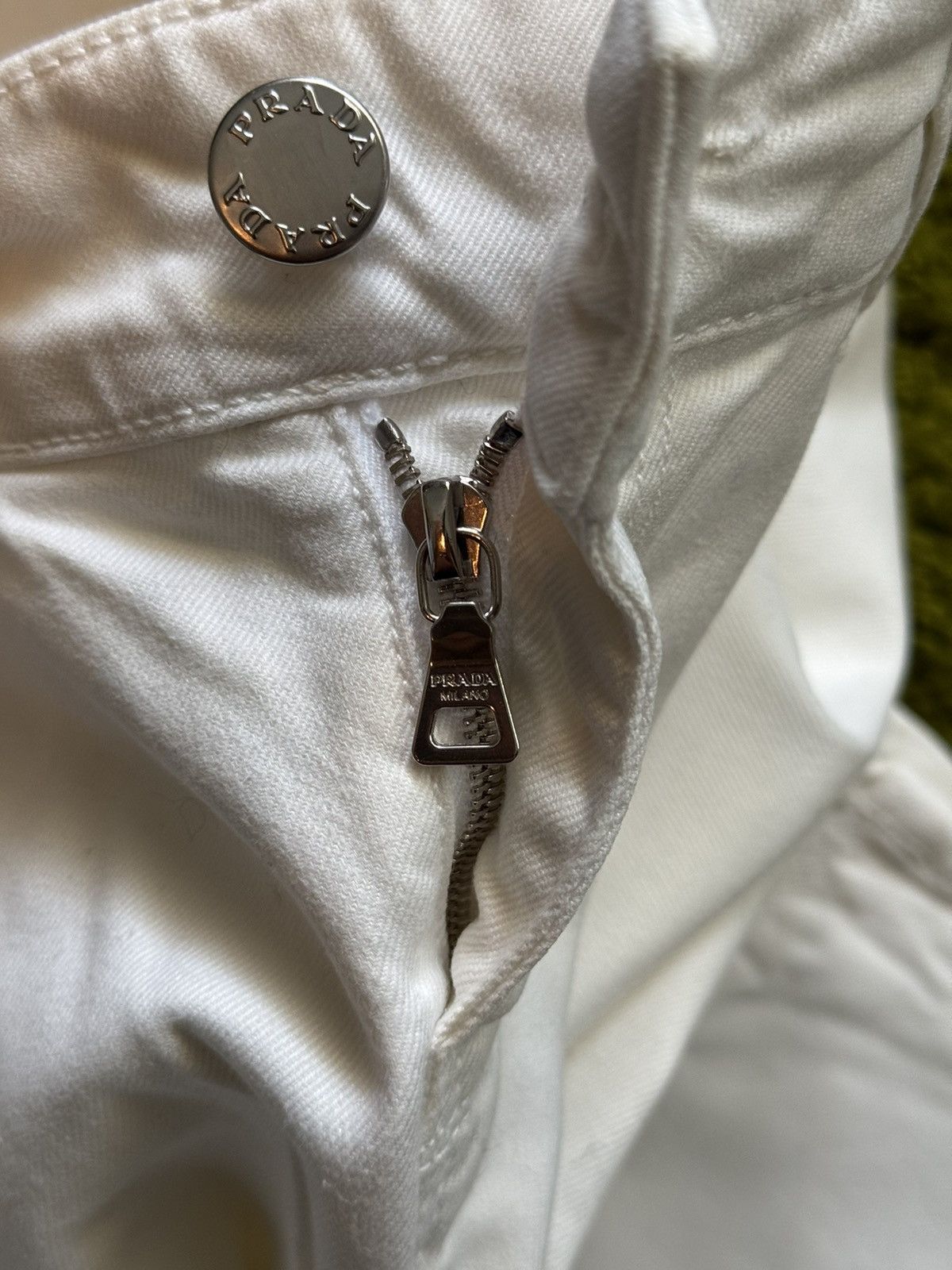 Prada Prada white jeans denim pants Size 25" / US 0 / IT 36 - 12 Thumbnail