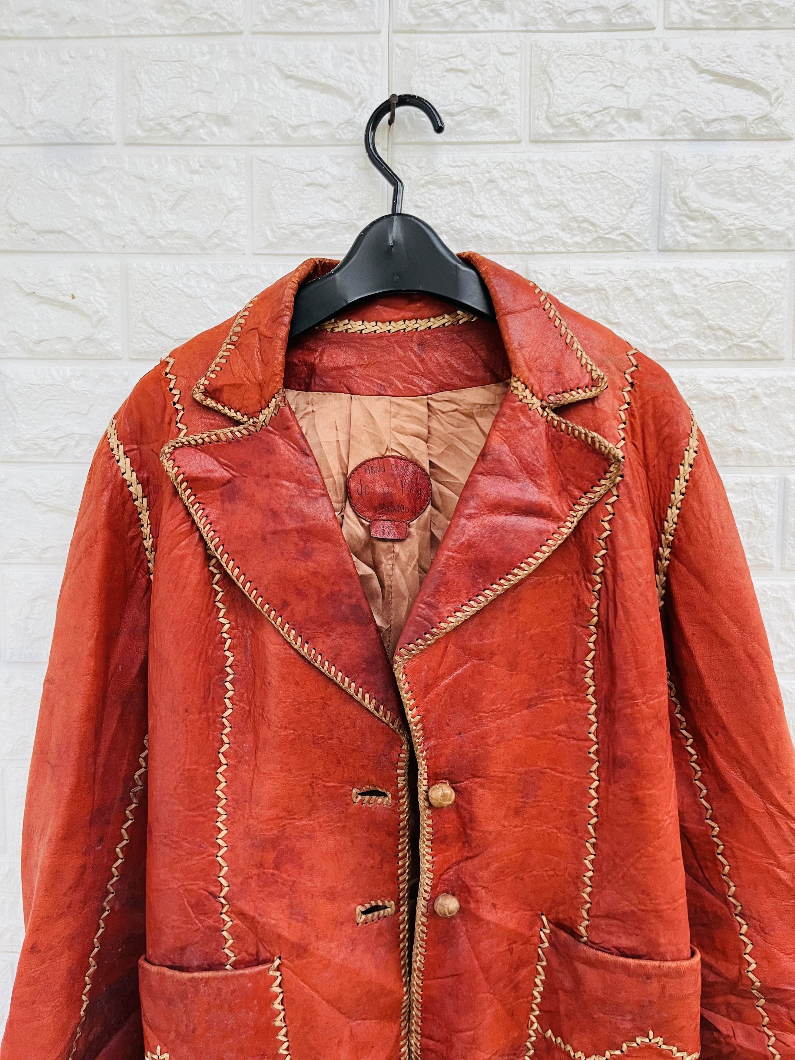 Japanese Brand × Vintage Vintage Jo O Key Maxico Hand Made Leather Jacket Size US M / EU 48-50 / 2 - 3 Thumbnail