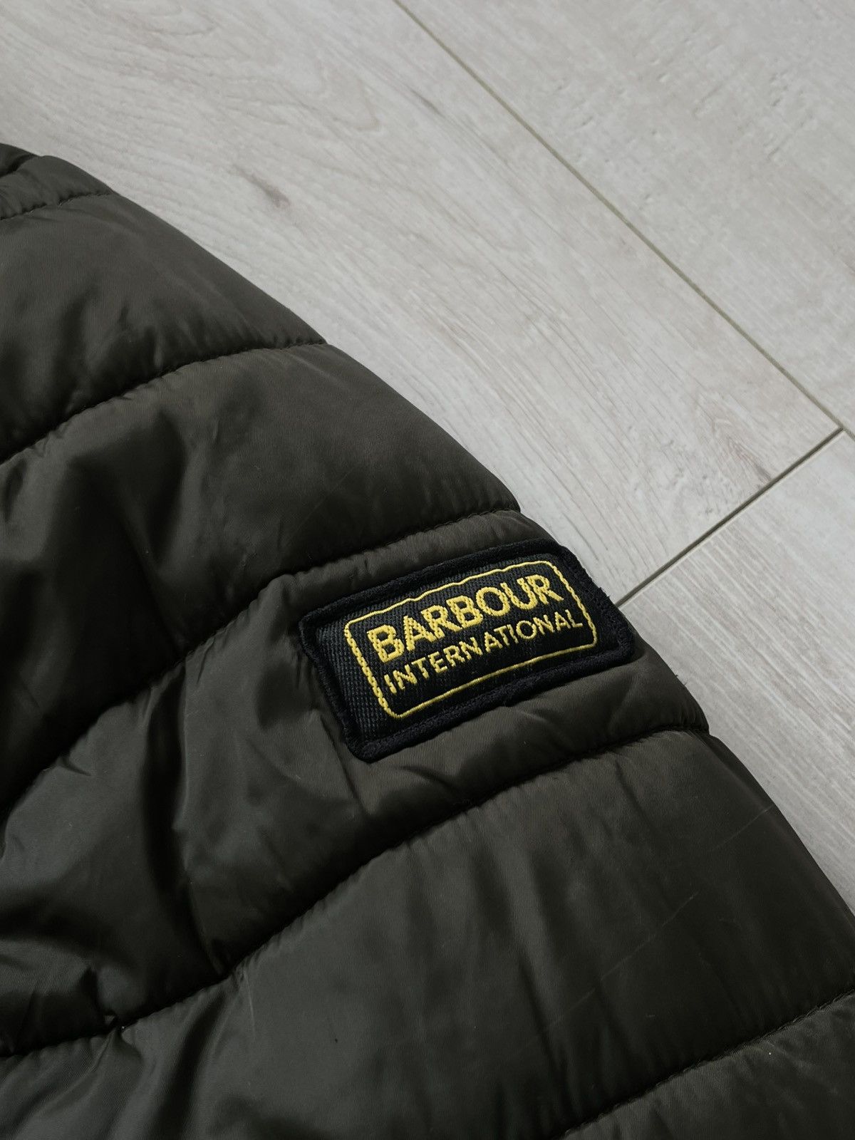 Barbour BARBOUR INTERNATIONAL FIBREDOWN HOODED QUILT JACKET RARE Size US XL / EU 56 / 4 - 4 Thumbnail
