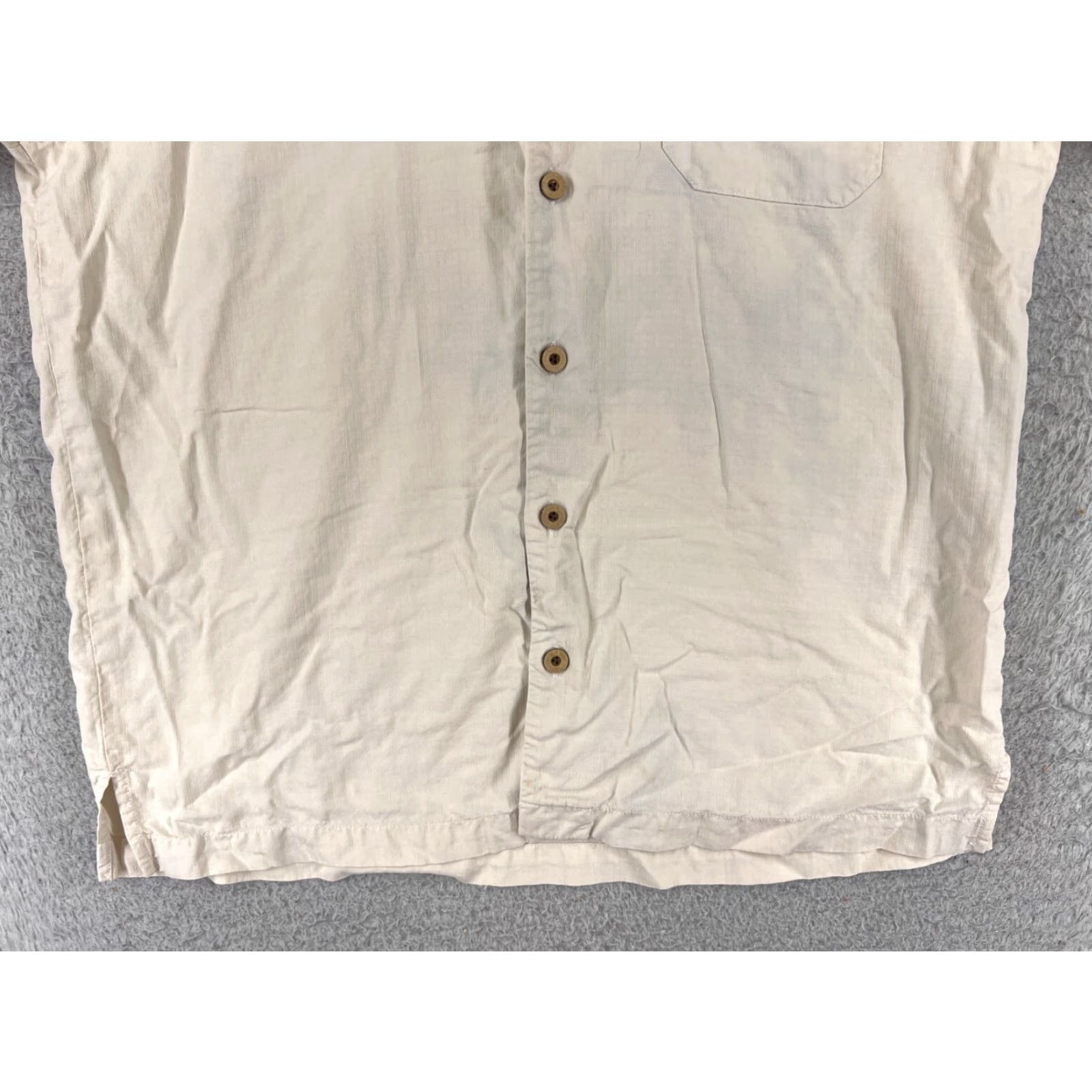 Tommy Bahama Tommy Bahama Shirt Mens Medium Beige 100% Silk Measure Twice Put Once Cocktails Size US M / EU 48-50 / 2 - 5 Thumbnail