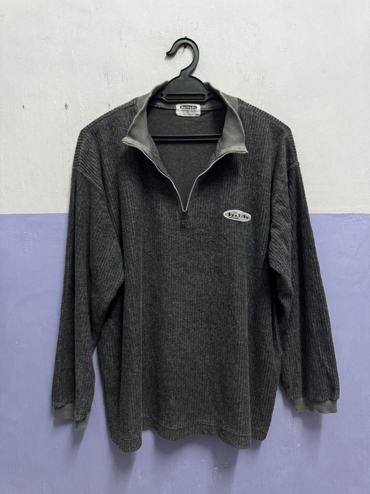 Girl Skateboards Bitch Skateboard Halfzipper Longsleeve Size US M / EU 48-50 / 2 - 6 Thumbnail