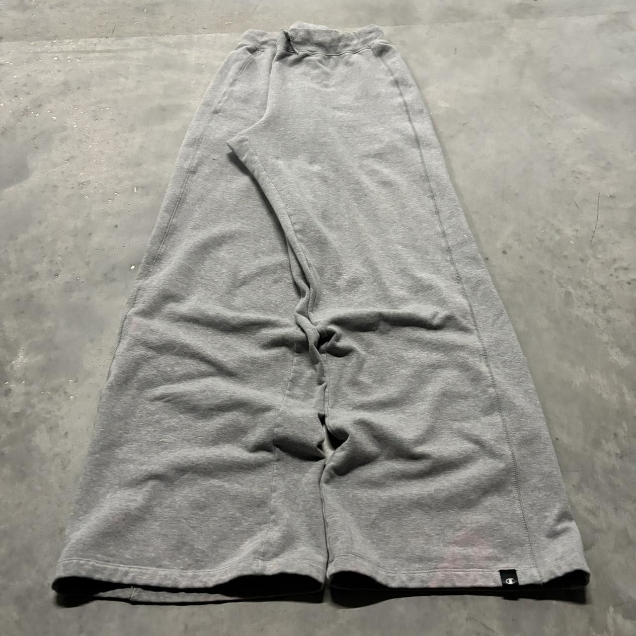 Japanese Brand × Vintage Crazy Vintage Y2K/2000s Baggy Light Grey Skater Essential Sweatpants! Size US 34 / EU 50 - 3 Thumbnail