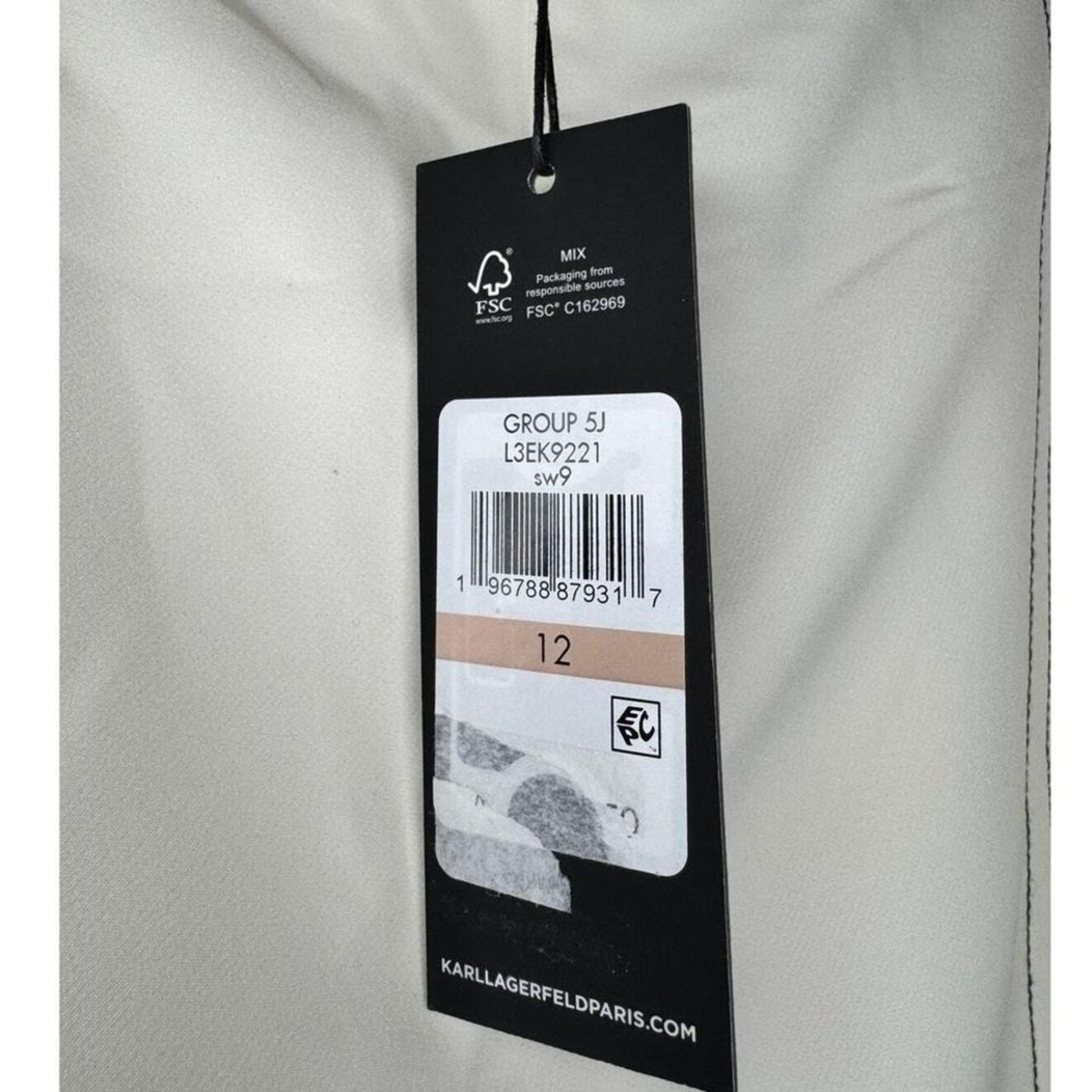 Karl Lagerfeld KARL LAGERFELD Paris White Black Stitching Cropped Pants 12 Size 34" / US 12 / IT 48 - 8 Thumbnail