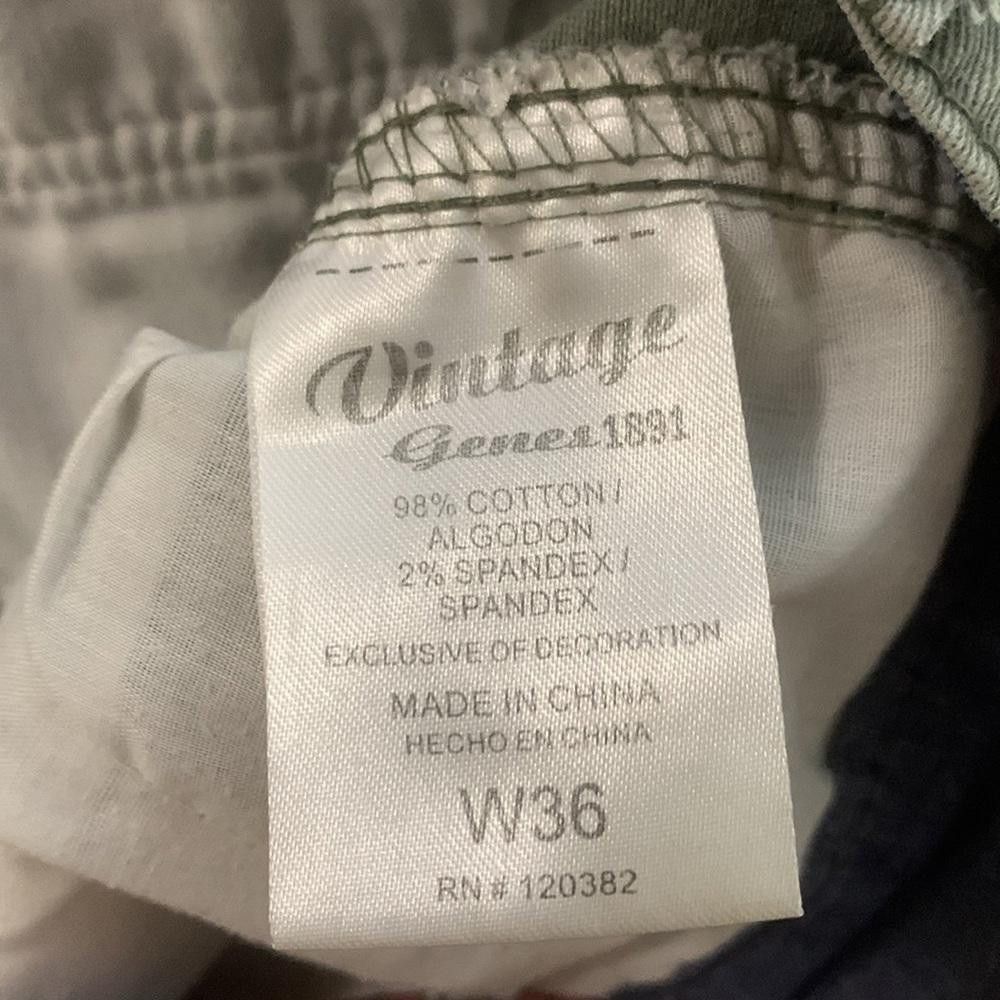 Designer Vintage Genes 1891 Slim Fit Original Stacked Cargo Shorts Size US 36 / EU 52 - 10 Thumbnail