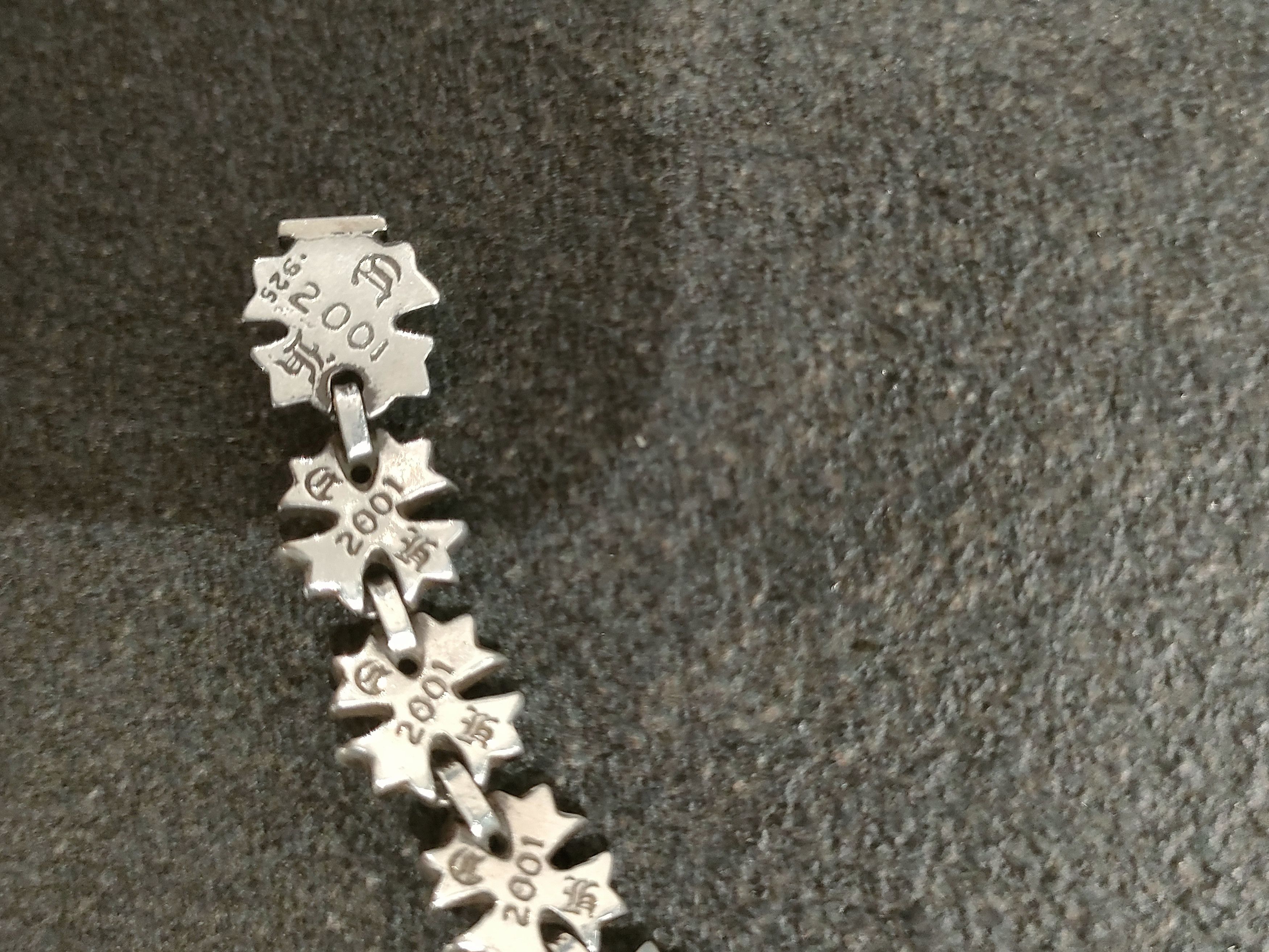 Chrome Hearts Chrome Hearts Silver Tiny CH Plus Cross Bracelet Size ONE SIZE - 7 Thumbnail