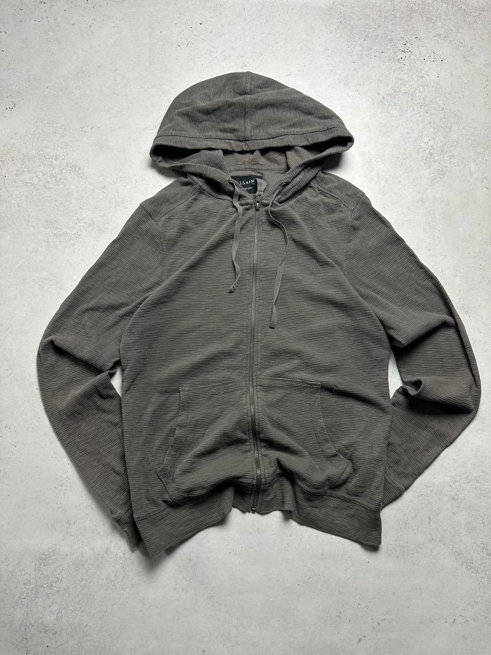 Allsaints × Vintage Vintage Allsaints Waffle Zip Hoodie L Size US L / EU 52-54 / 3 - 1 Thumbnail