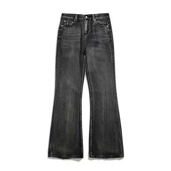 Japanese Brand Street wash casual baggy micro flare jeans Size US 34 / EU 50 - 4 Thumbnail
