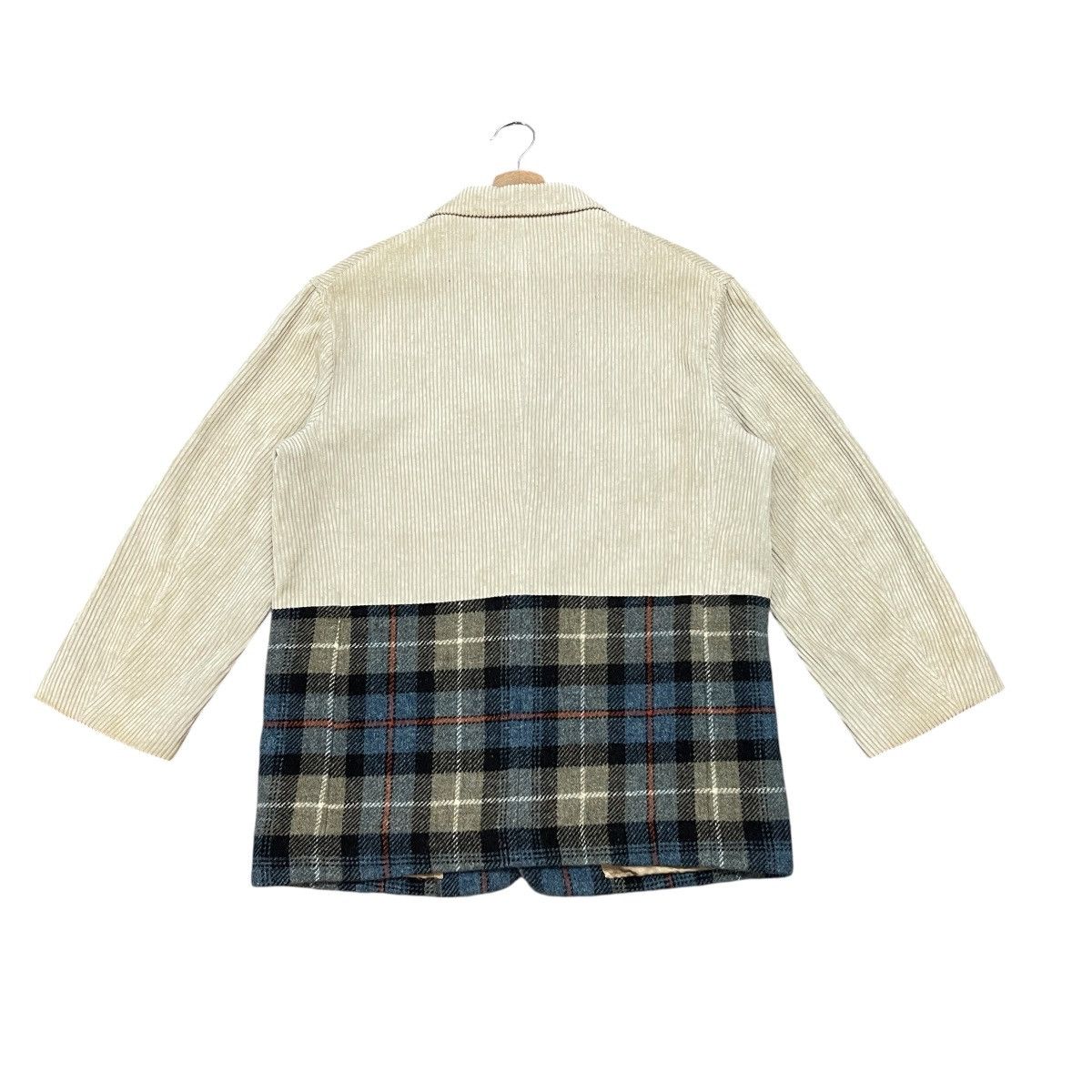 Issey Miyake Hai Sporting Gear Issey Miyake Corduroy Plaid Panel Jacket Size US M / EU 48-50 / 2 - 10 Thumbnail