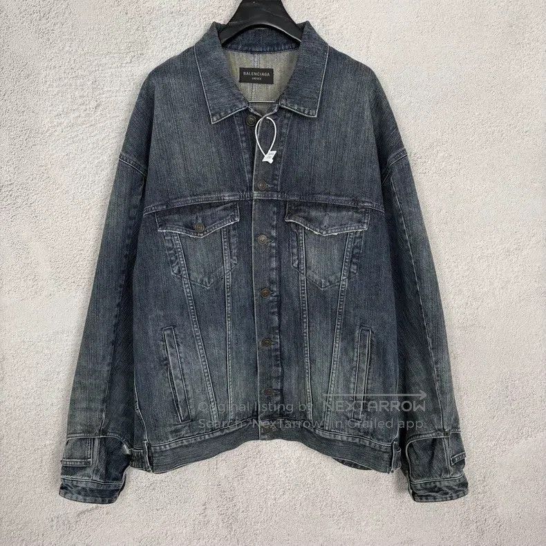 Balenciaga Balenciaga Reversed Patchwork Denim Jacket Size US XS / EU 42 / 0 - 1 Thumbnail