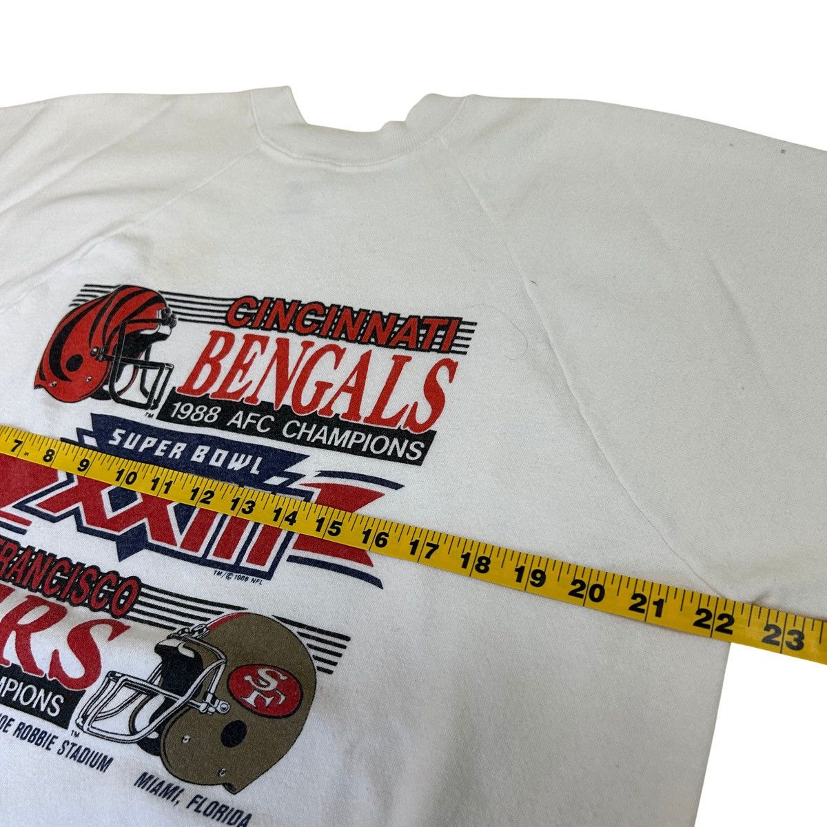 NFL 1988 NFL Super Bowl XXIII Bengalsv49ers Crewneck Sweatshirt Size US XL / EU 56 / 4 - 9 Thumbnail