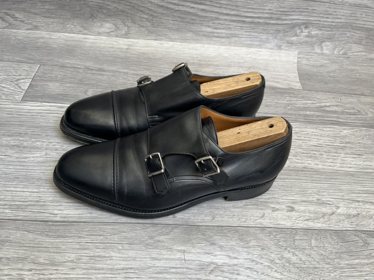 John Lobb John lobb william 2 monk strap black leather dress shoes Size US 8 / EU 41 - 6 Thumbnail