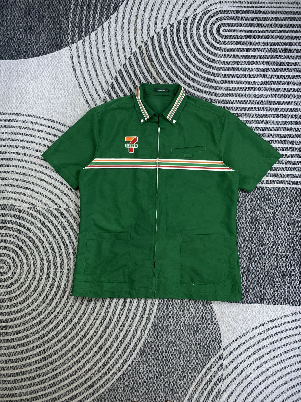 Japanese Brand Vtg 7 Eleven Edition Staff Uniform Workwear Jacket Size US L / EU 52-54 / 3 - 1 Thumbnail