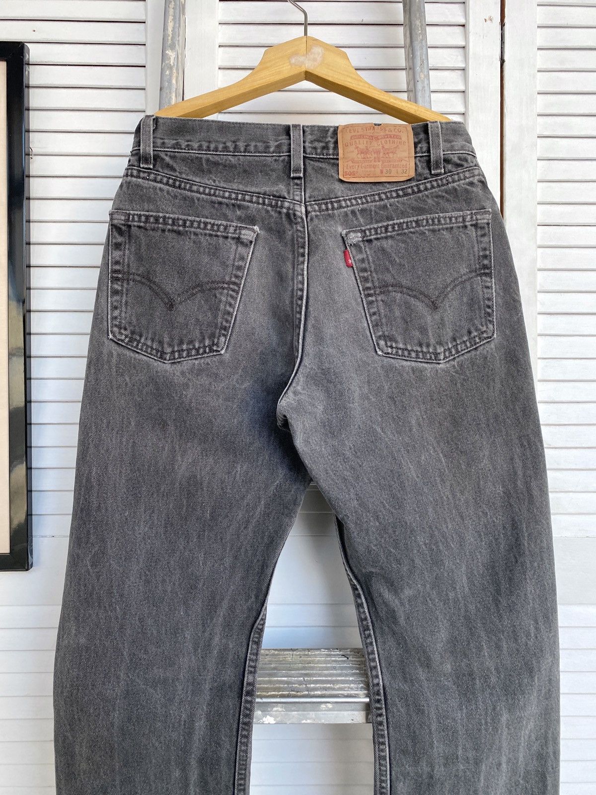 Levi's × Vintage Vintage Levi’s 504 Grey Graphite Wash Denim Jeans Pants USA Size US 30 / EU 46 - 7 Thumbnail