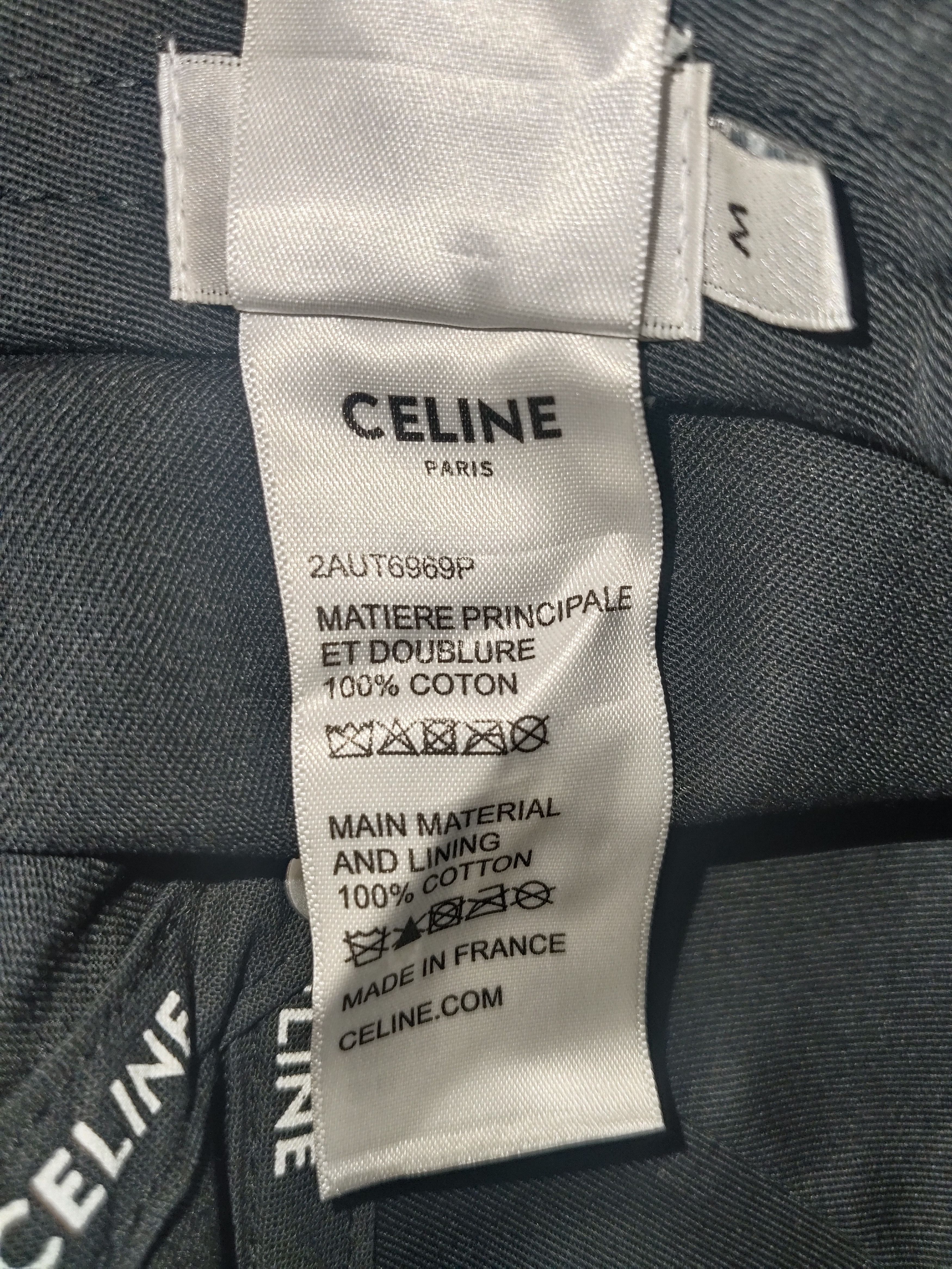 Celine CELINE Black Baseball Cap Size ONE SIZE - 11 Thumbnail
