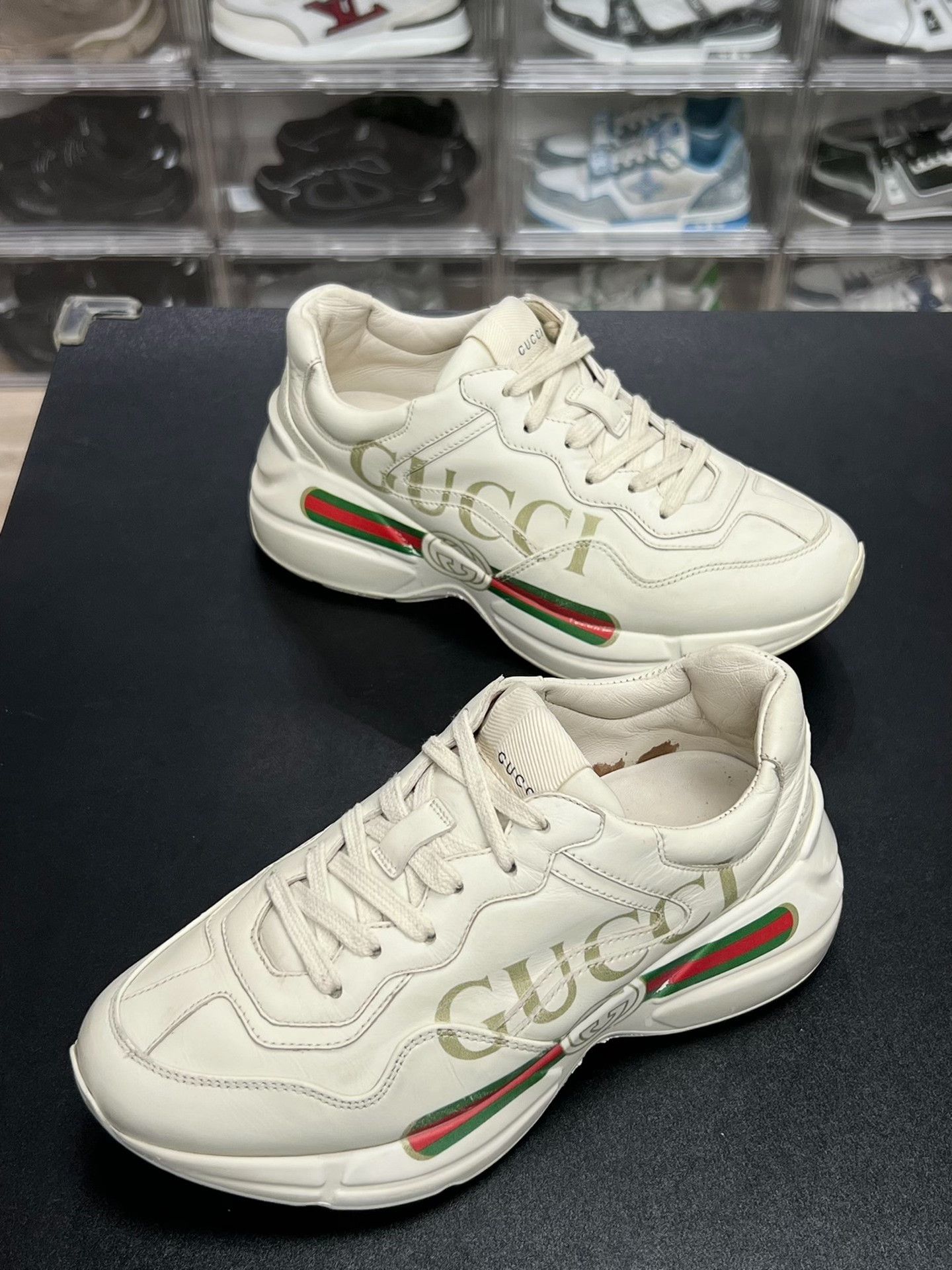 Gucci Gucci Retro White Lowtop Sneakers us_6-5 Women Size US 6.5 / IT 36.5 - 1 Thumbnail