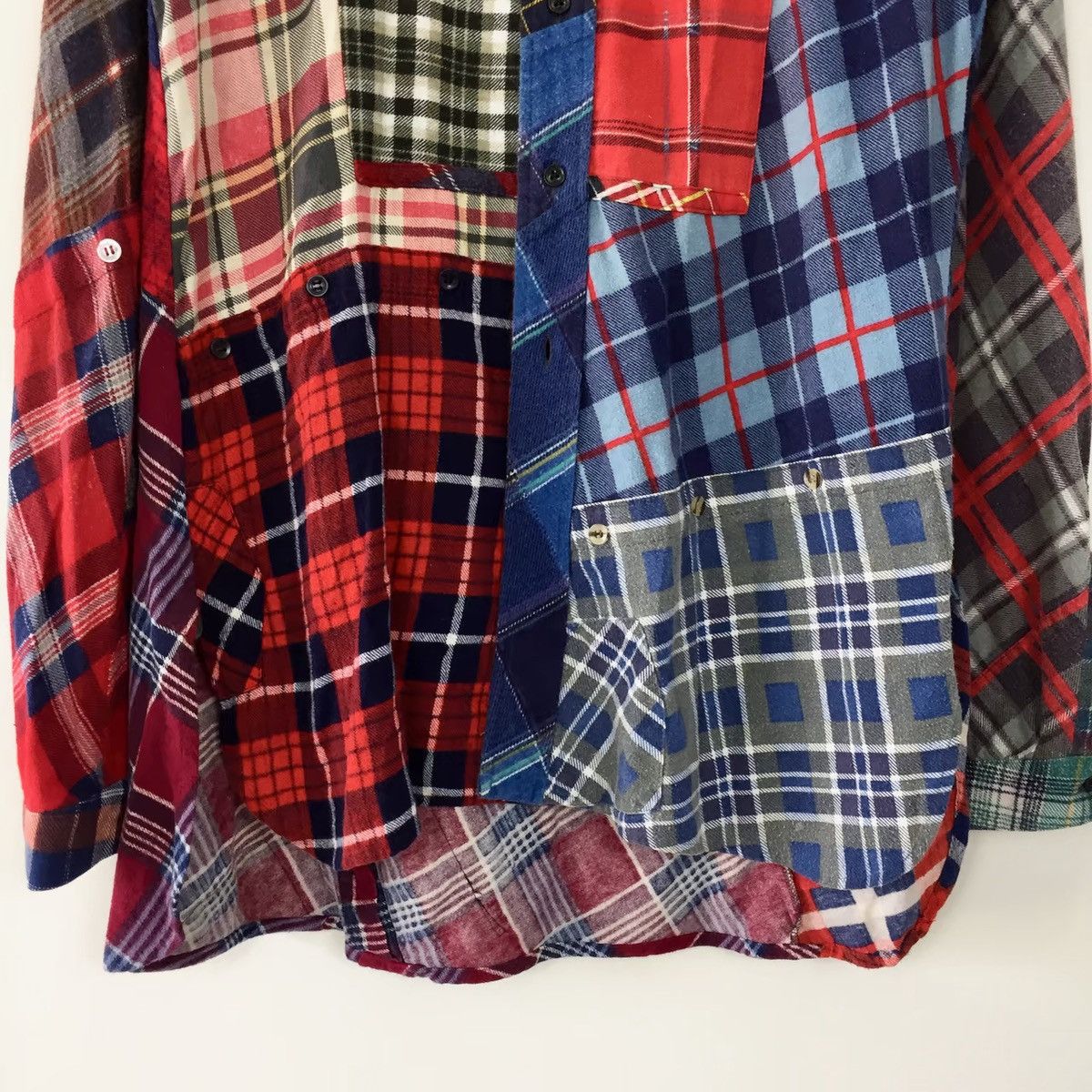 Needles REBUILD BY NEEDLES FW16 PATCHWORK FLANNEL SHIRT Size US M / EU 48-50 / 2 - 4 Thumbnail