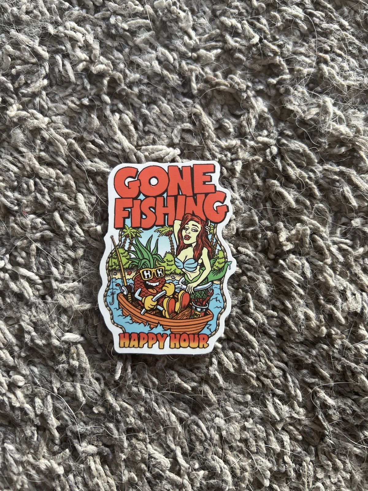Hypebeast Happy Hour Gone Fishing Sticker Size ONE SIZE - 1 Thumbnail