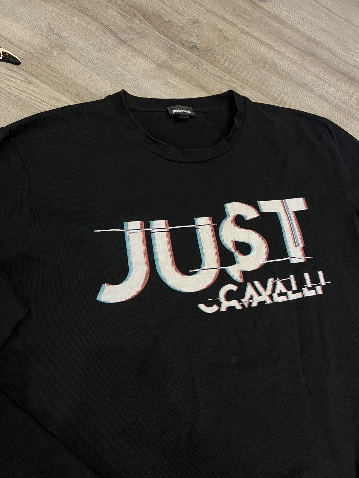 Just Cavalli × Vintage vintage women's long sleeve Just Cavalli black large logo Size XL / US 12-14 / IT 48-50 - 3 Thumbnail