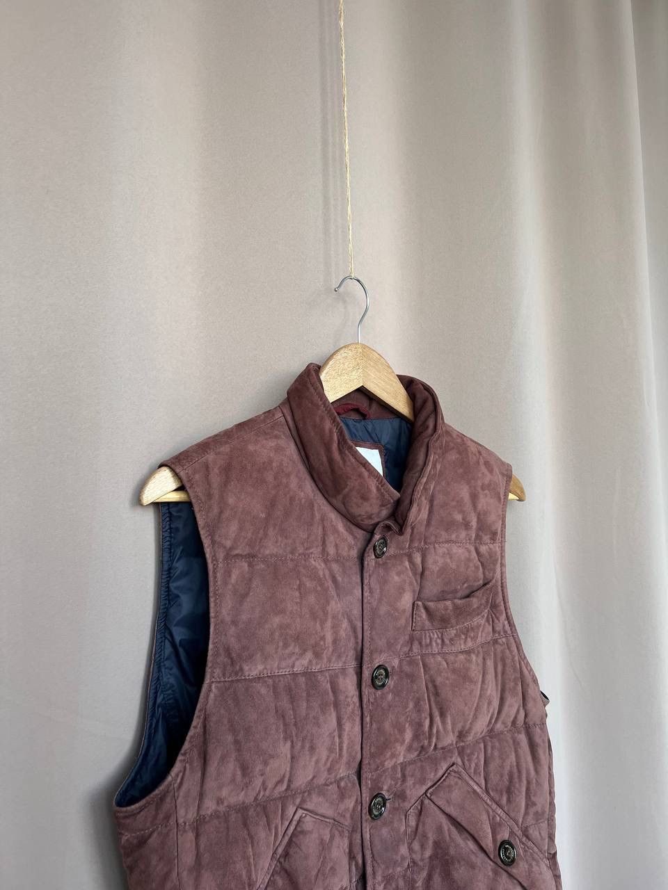 Brunello Cucinelli RRP $3745 Brunello Cucinelli Suede Vest Luxury Mens Size S Size US S / EU 44-46 / 1 - 3 Thumbnail