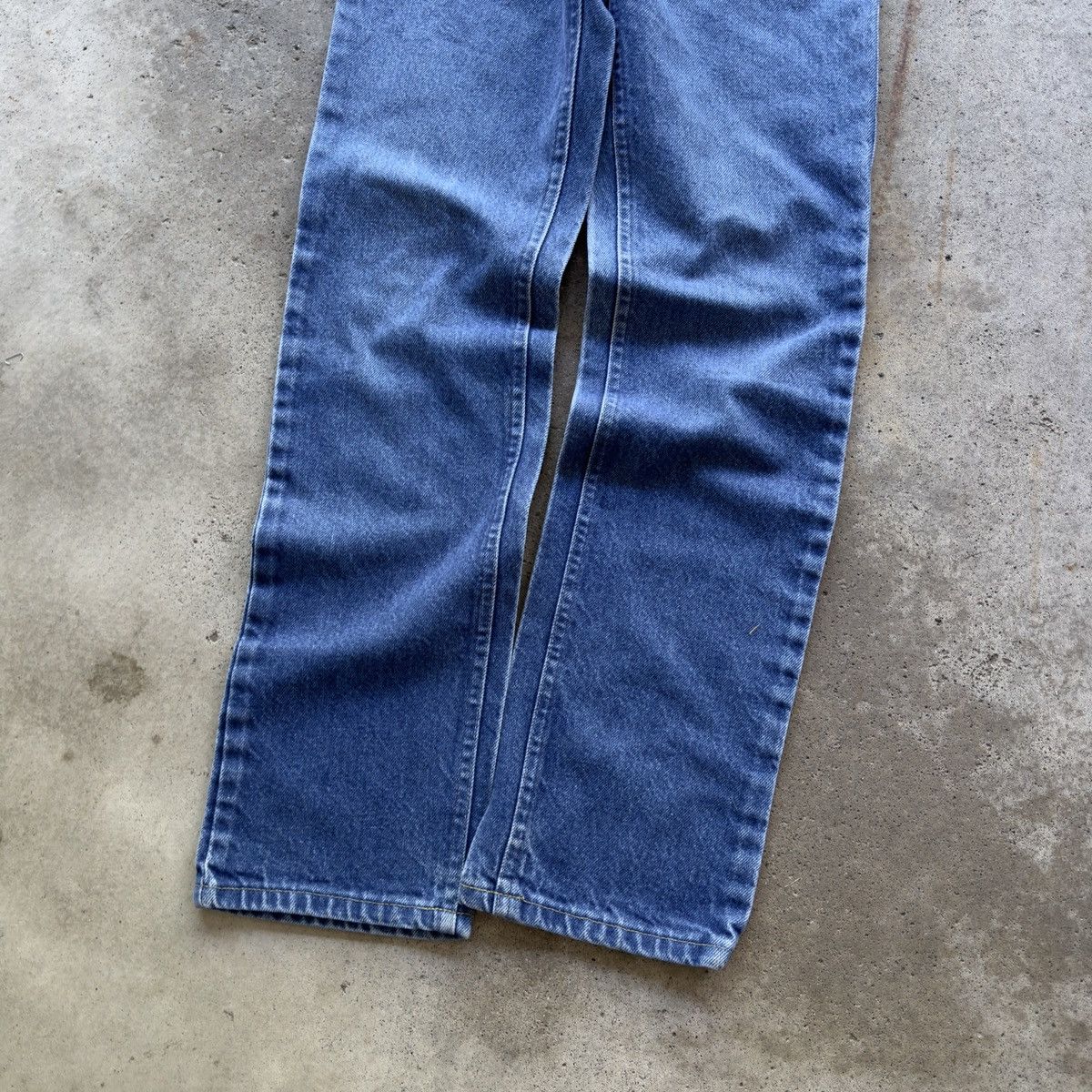 Vintage 80s Faded Lee Riders Dark Wash Jeans Western ERD Grunge Size US 27 - 9 Thumbnail