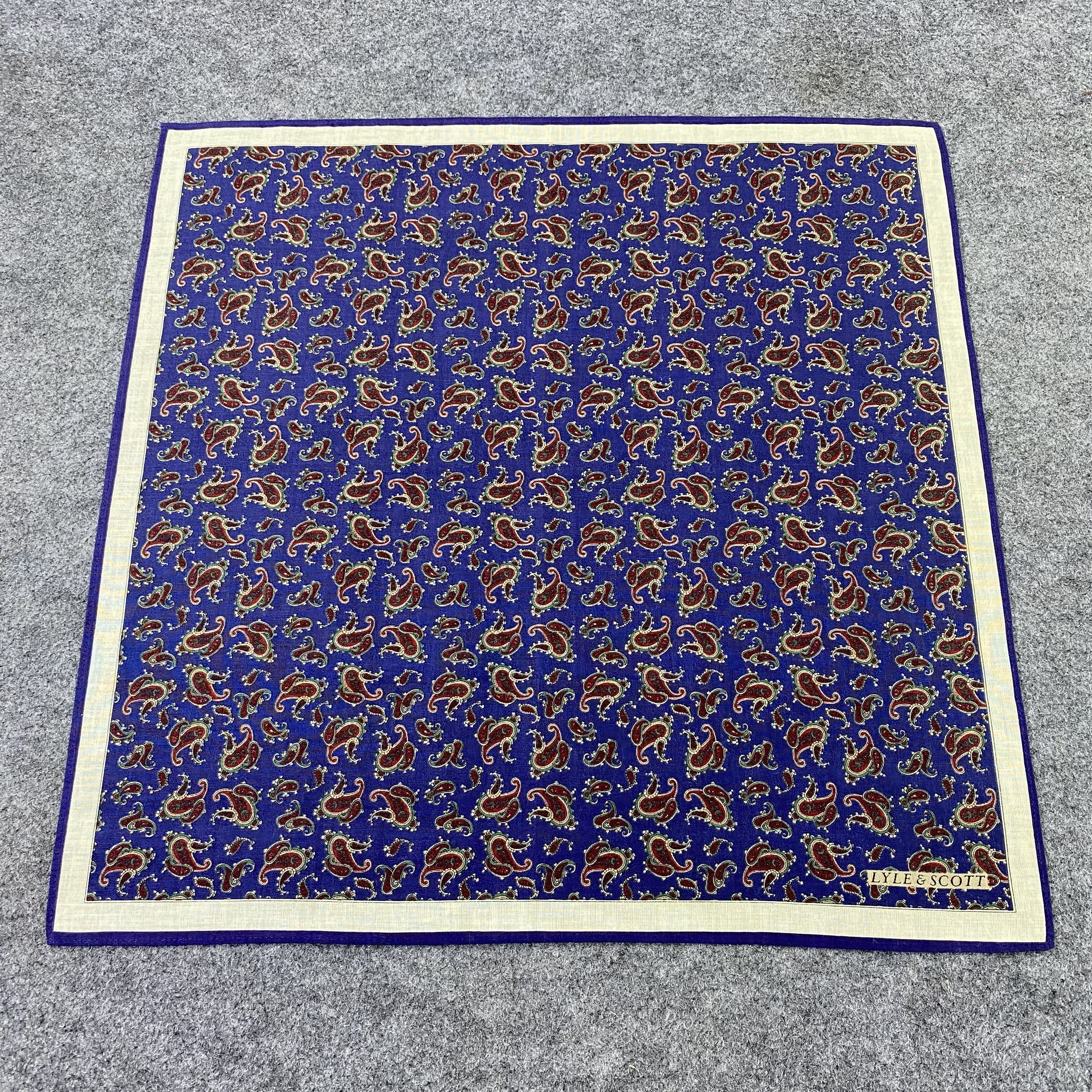 Lyle & Scott LYLE & SCOTT handkerchief bandana handky paisley-B1438 Size ONE SIZE - 3 Thumbnail