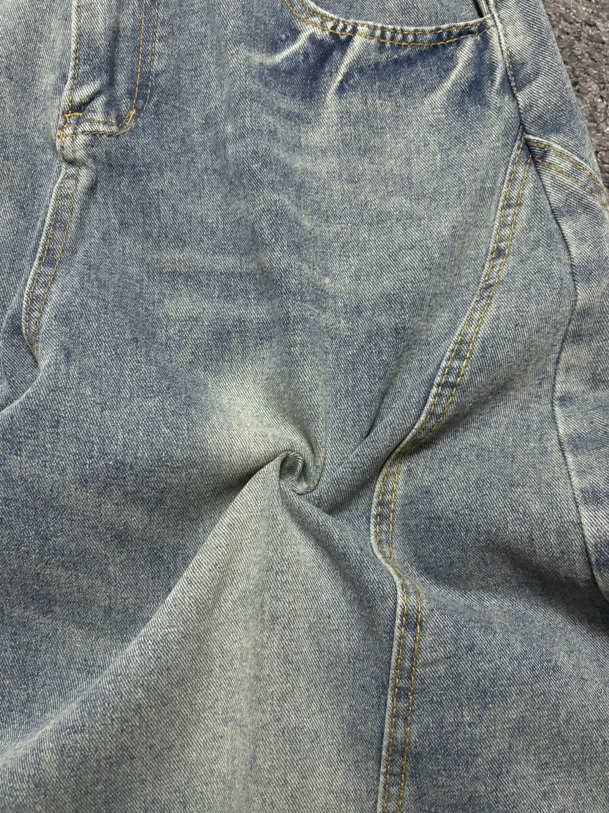 Jean Vintage wide leg rare parachute balloon baggy blue jeans Size US 34 / EU 50 - 20 Thumbnail