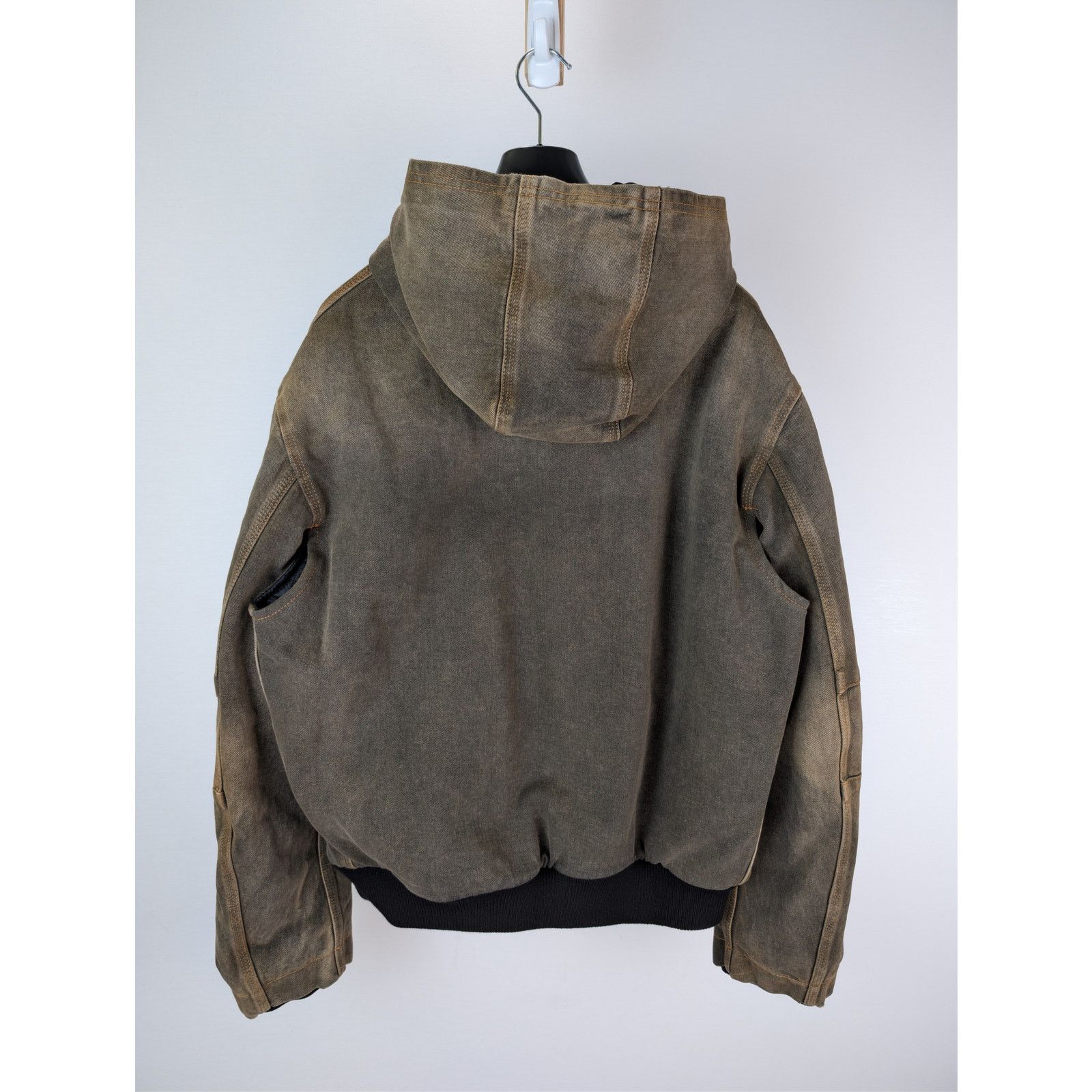 Maison Margiela o1rshd1 MM6 Hooded Hoodie Denim Jacket in Brown Size US M / EU 48-50 / 2 - 16 Thumbnail
