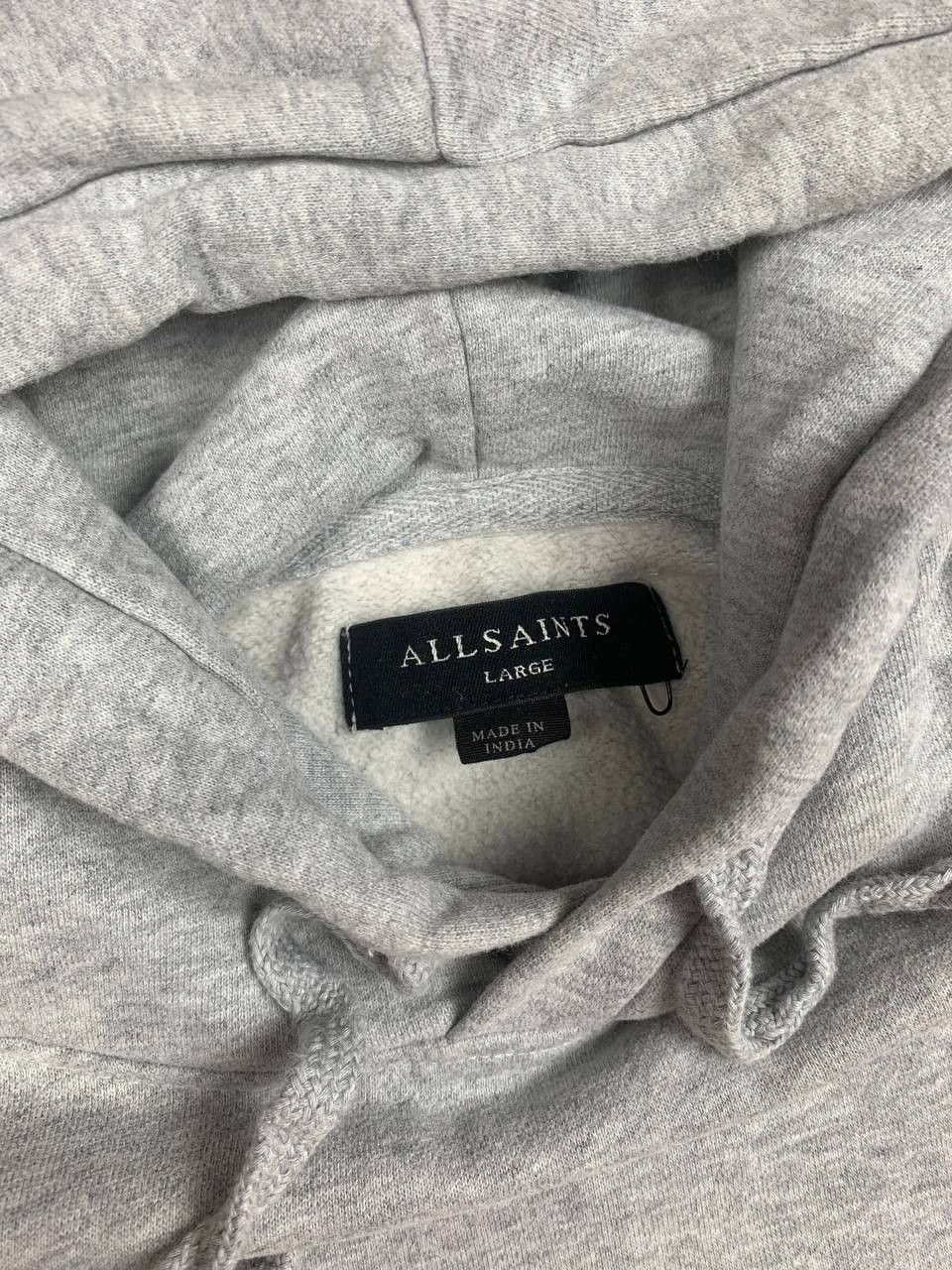 Allsaints AllSaints Hoodie L Gray Cotton Pullover Sweatshirt Logo Size US L / EU 52-54 / 3 - 9 Thumbnail