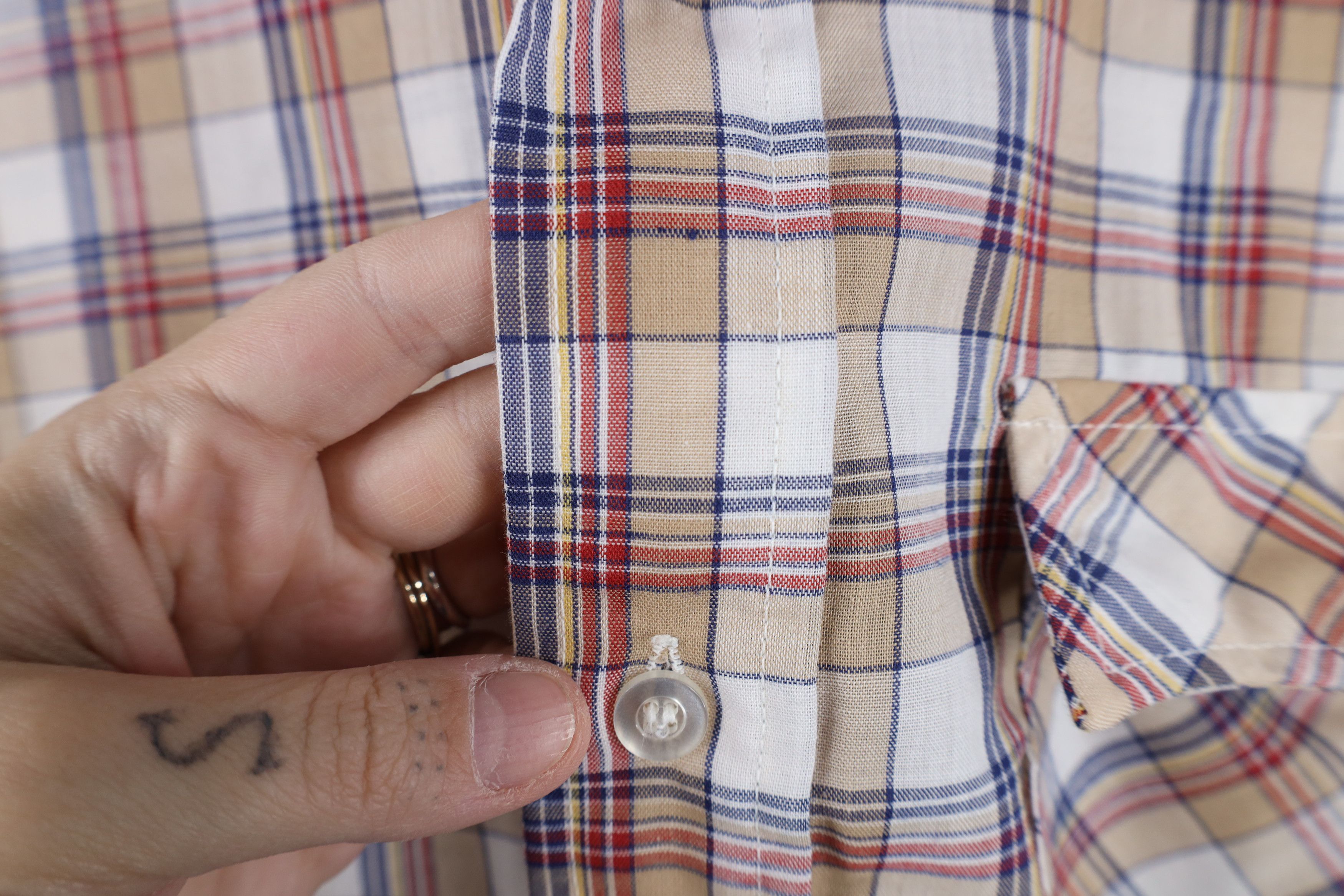 Levi's Vintage 70s Levis Short Sleeve Collared Button Shirt USA Size US XL / EU 56 / 4 - 6 Thumbnail