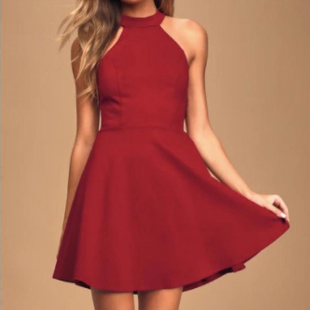 Lulus Lulus l NWT Hometown Girl Back Lace Skater Dress Small Size S / US 4 / IT 40 - 1 Thumbnail